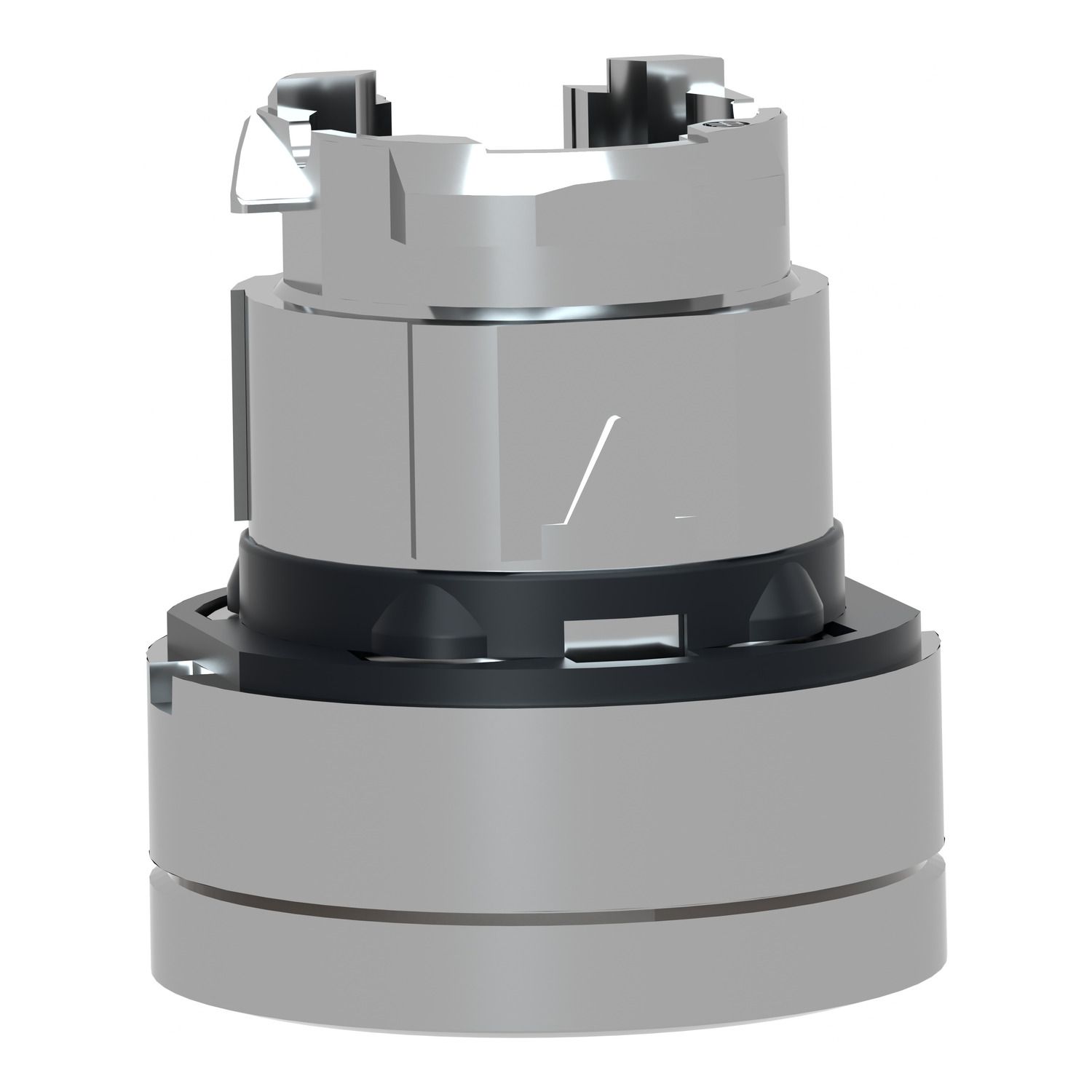 Picture of Head for non illuminated push button, Harmony XB4, metal, recessed, black, 22mm, spring return, unmarked