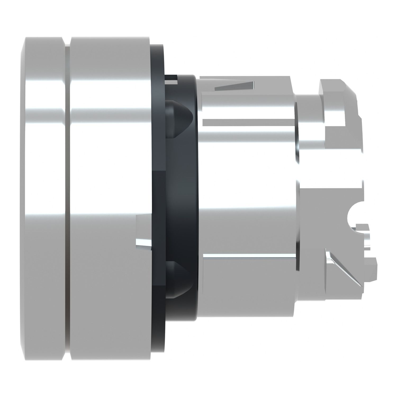 Picture of Head for non illuminated push button, Harmony XB4, metal, recessed, black, 22mm, spring return, unmarked