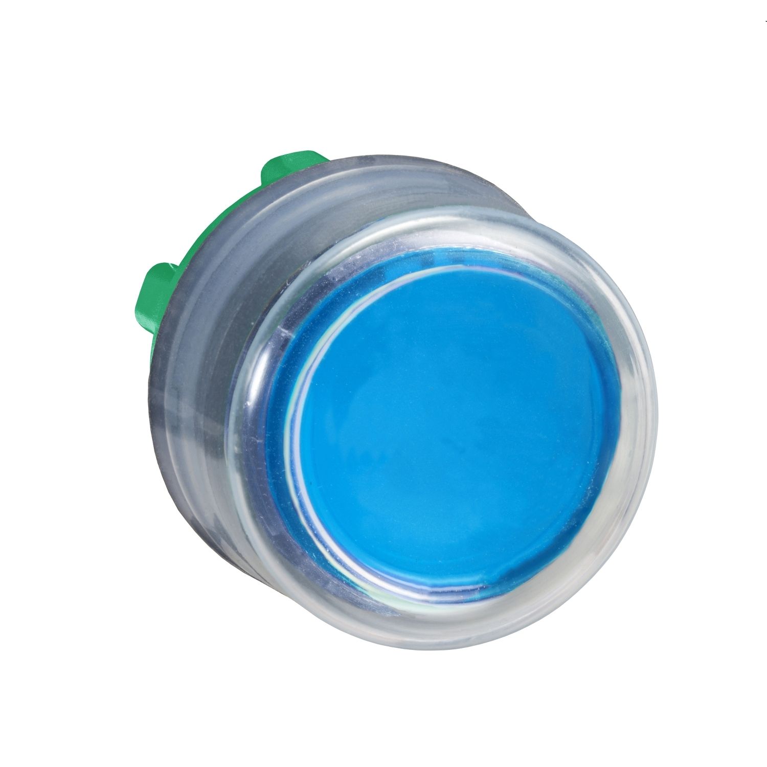 Picture of Head for non illuminated push button, Harmony XB5, plastic, projecting, blue, 22mm, spring return, booted, unmarked