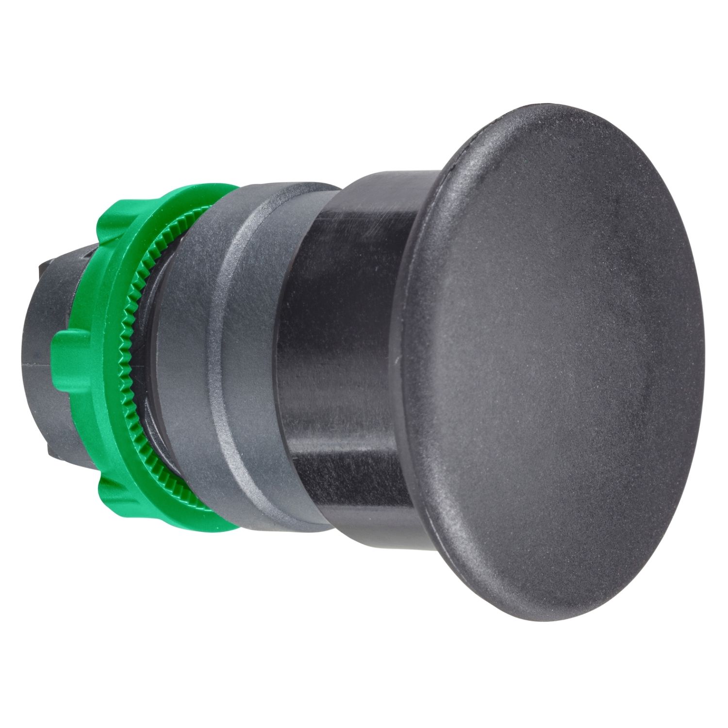 Picture of Head for non illuminated pushbutton, Harmony XB5, plastic, black, mushroom 40mm, 22mm, spring return