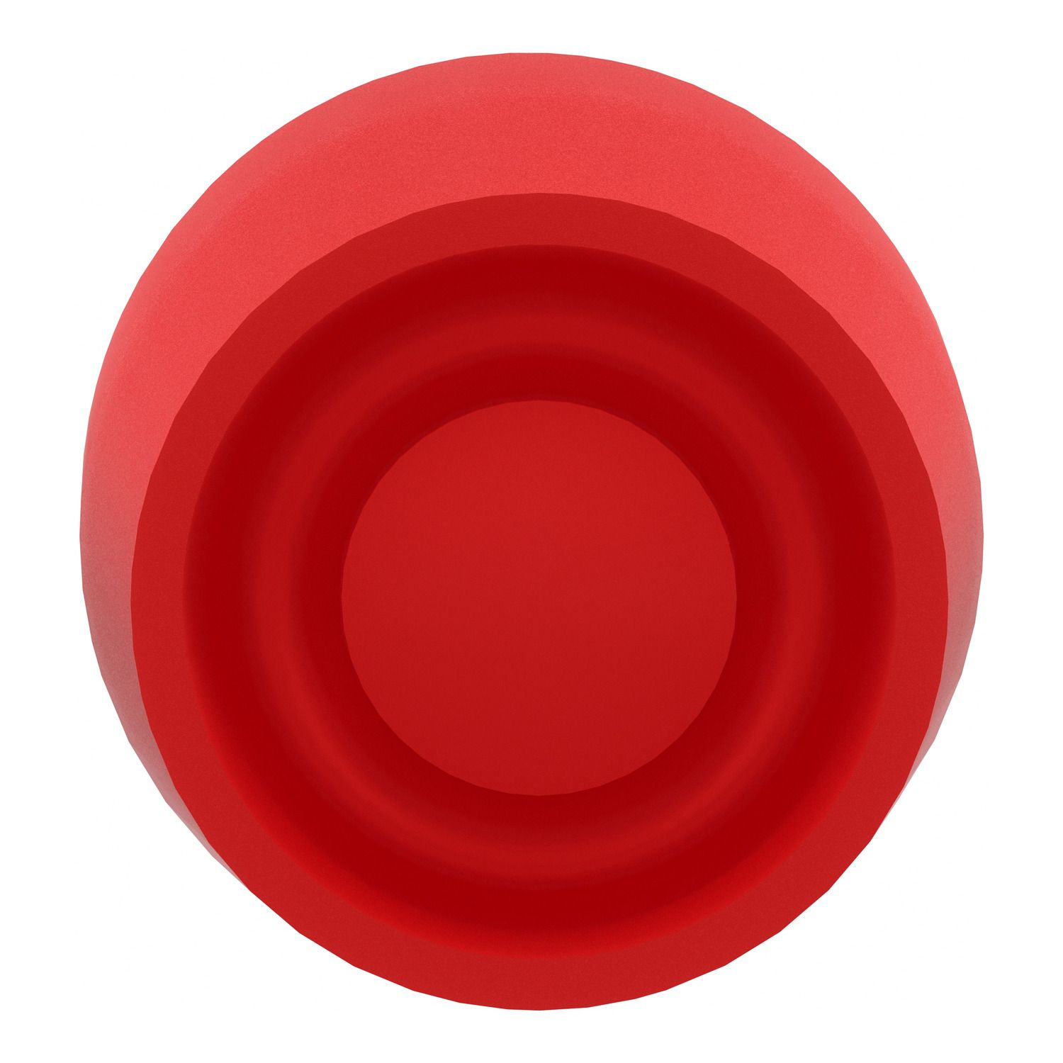 Picture of Head for non illuminated push button, Harmony XB4, red flush pushbutton Ø22 mm spring return unmarked