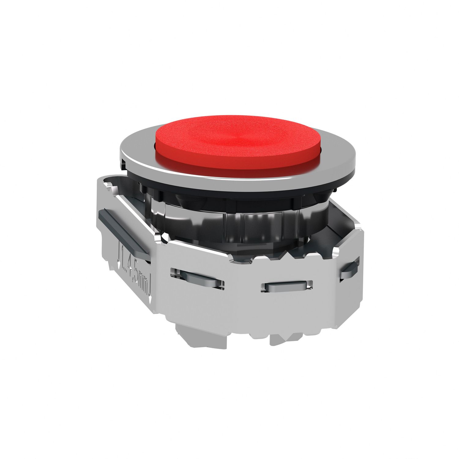 Picture of Head for non illuminated push button, Harmony XB4, flush mounted red projecting pushbutton