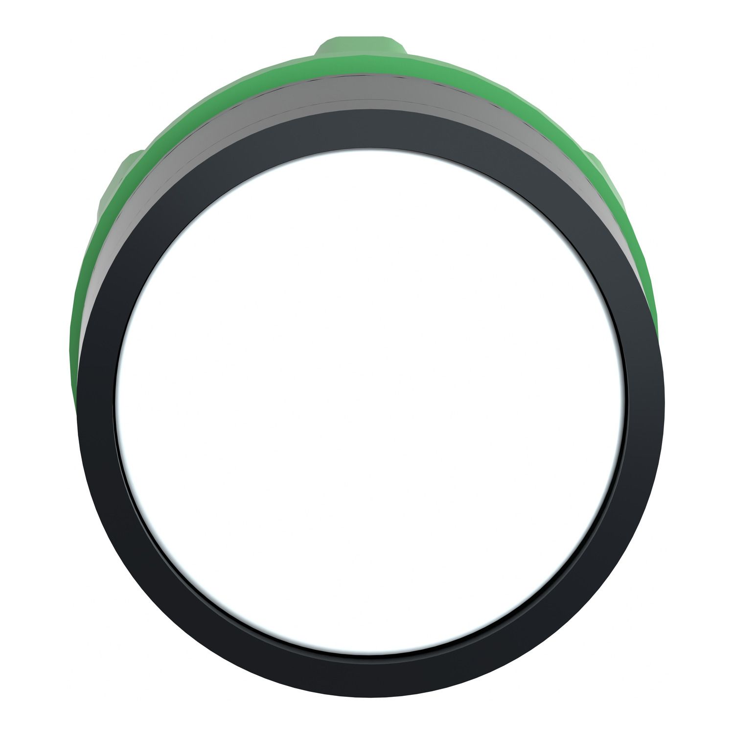 Picture of Head for illuminated push button, Harmony XB5, plastic, flush, white, 22mm, spring return, plain lens for BA9s bulb