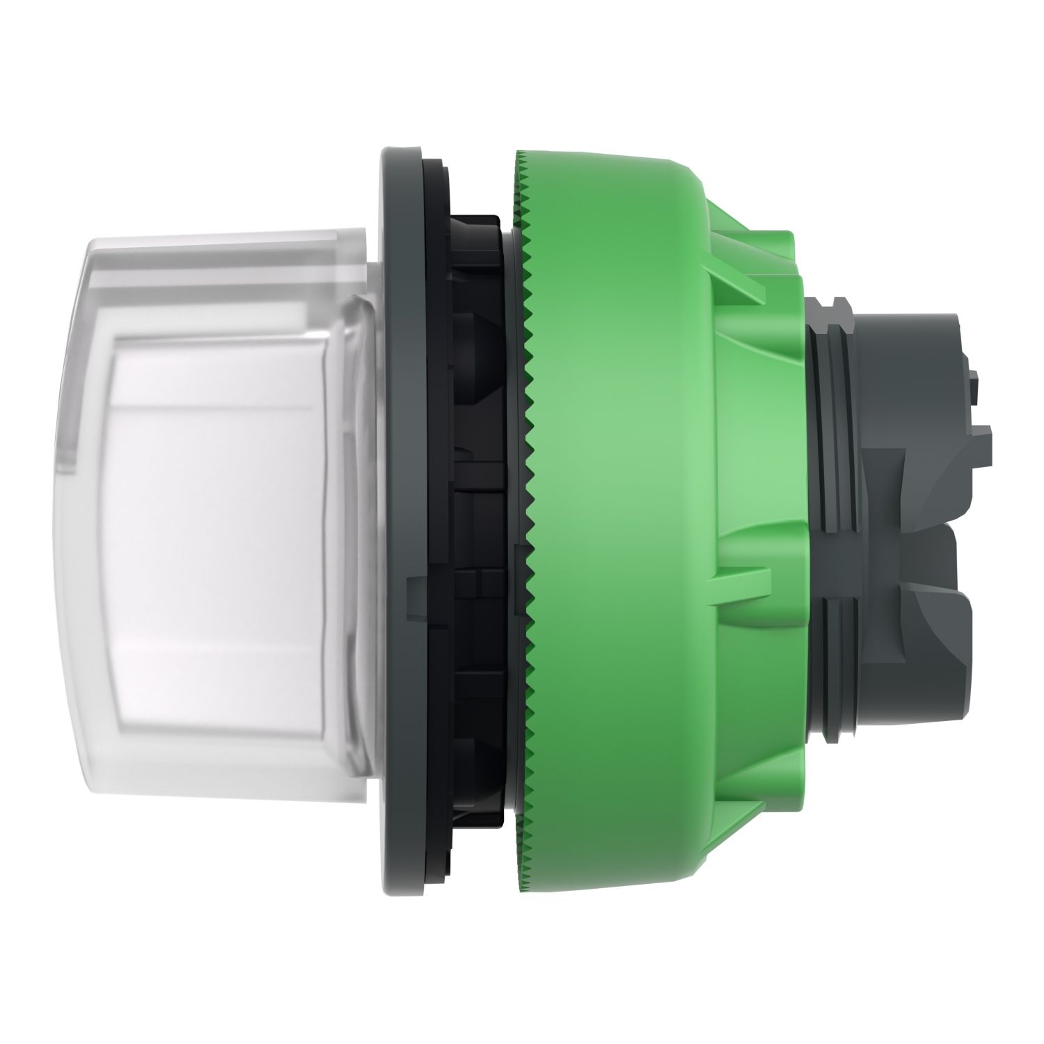 Picture of Head for illuminated selector switch, Harmony XB5, plastic, white handle, universal LED, 3 positions, right to center