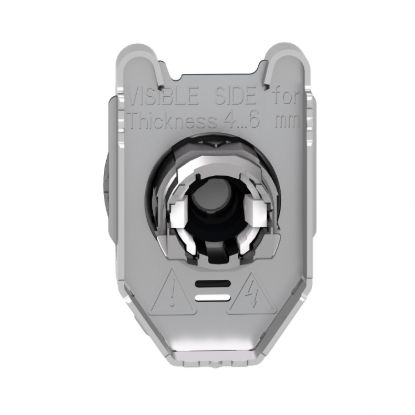 Picture of Head for illuminated selector switch, Harmony XB4, metal, red handle, 30mm, universal LED, 3 positions, right to center