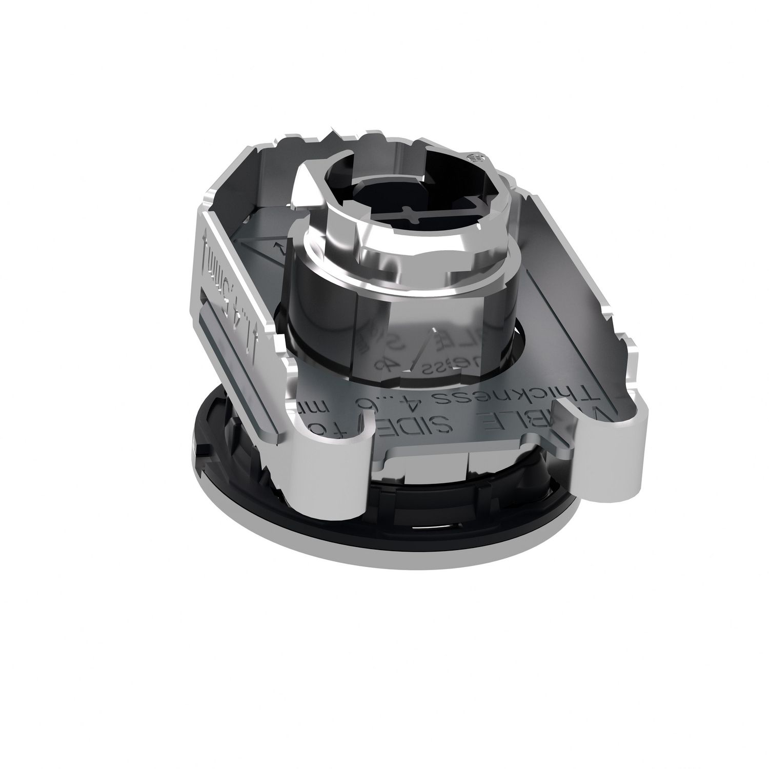 Picture of Head for non illuminated push button, Harmony XB4, flush mounted white projecting pushbutton