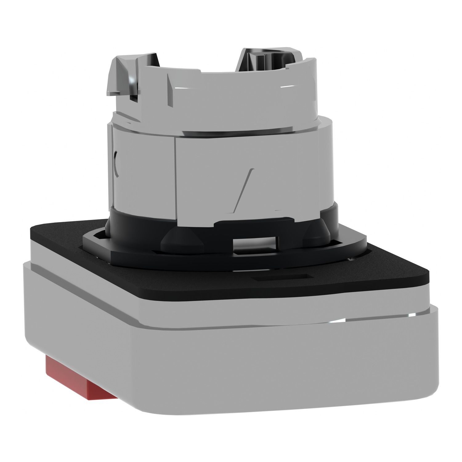 Picture of Head for double headed push button, Harmony XB4, metal, 22mm, 1 green flush unmarked+1 red projecting unmarked