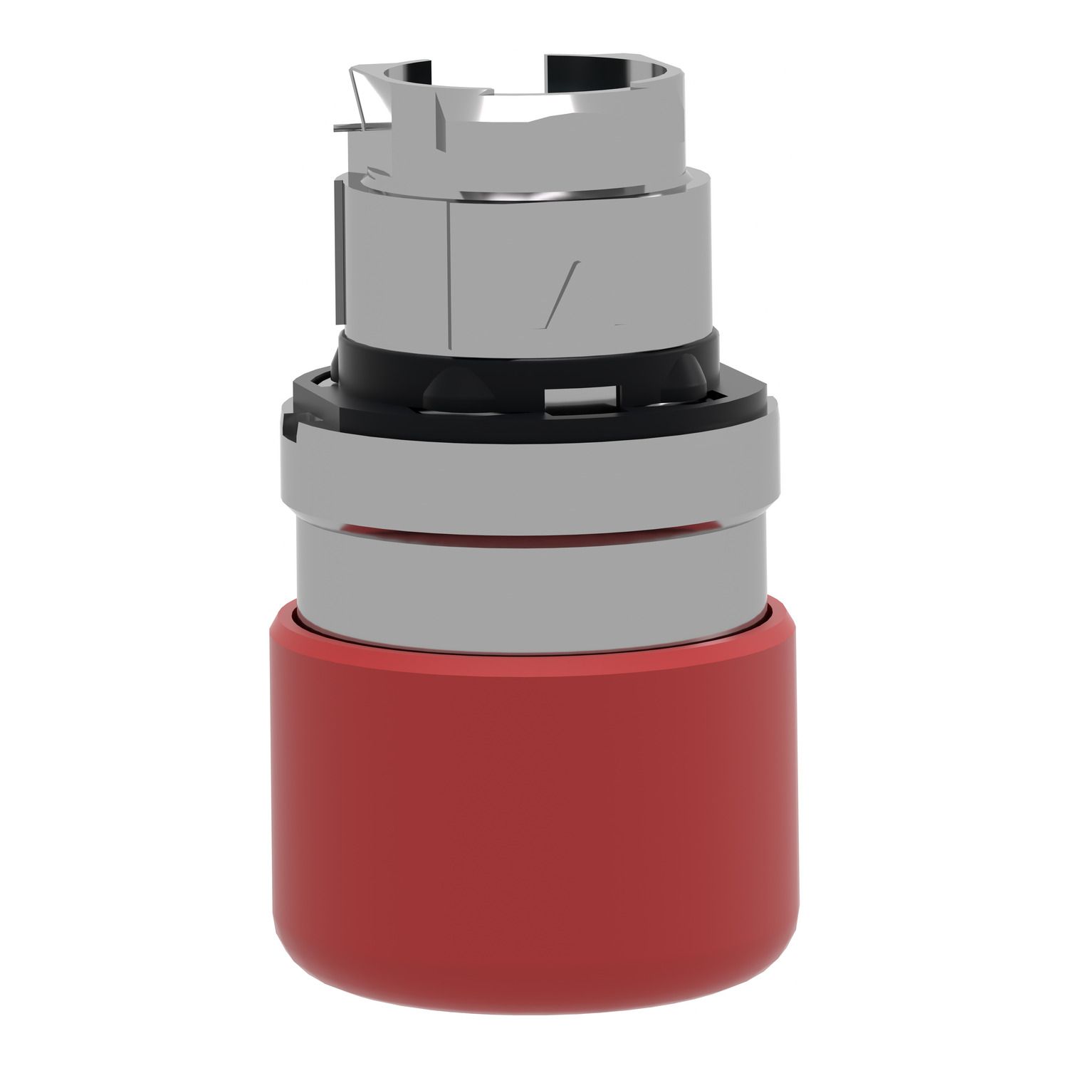 Picture of Head for non illuminated pushbutton, Harmony XB4, mushroom 30mm, metal, red, 22mm, spring return