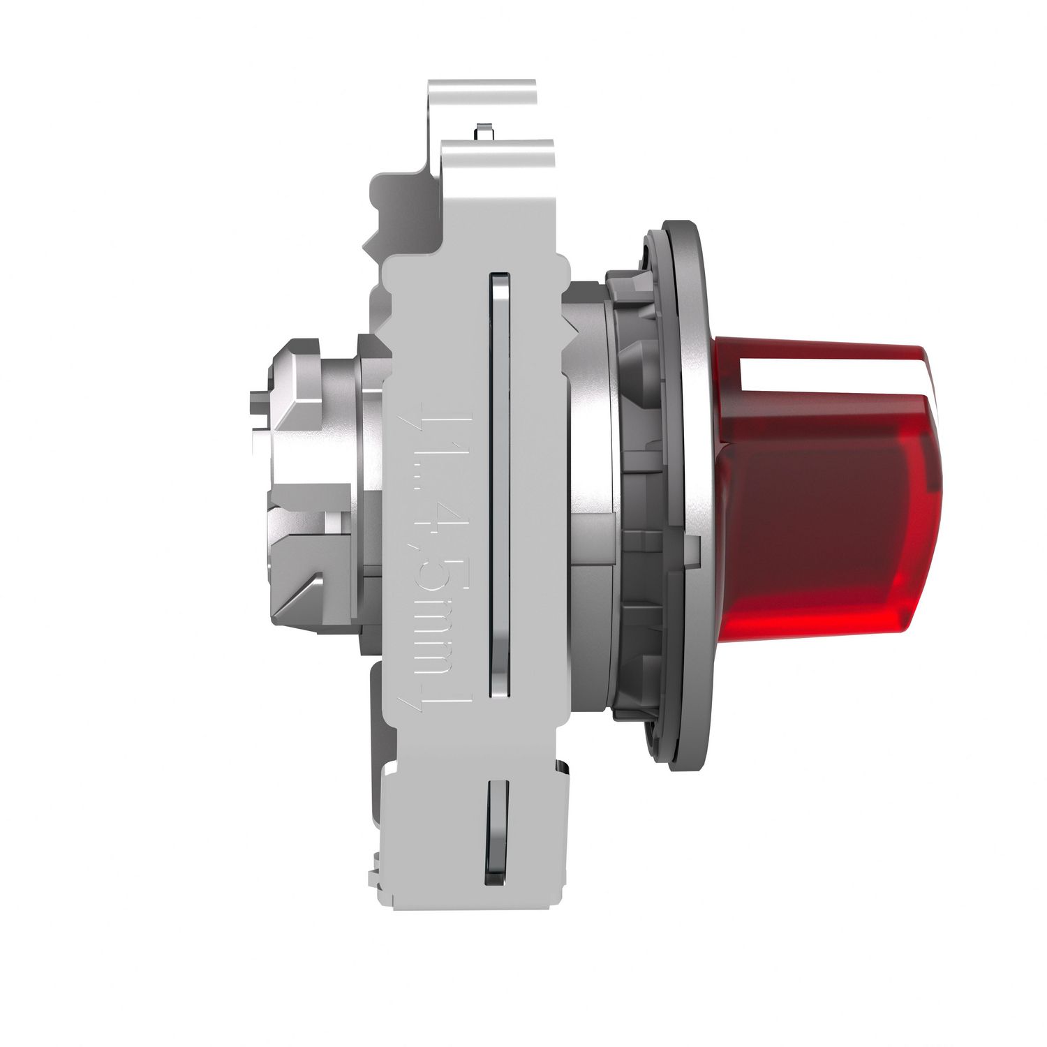 Picture of Head for illuminated selector switch, Harmony XB4, metal, red handle, 30mm, universal LED, 2 positions, stay put