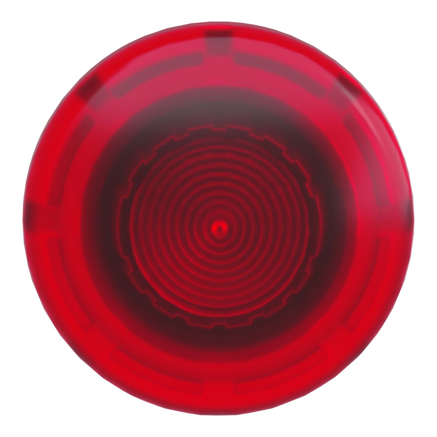 Picture of Head for illuminated push button, Harmony XB4, metal, red mushroom 40mm, 22mm, universal LED, spring return