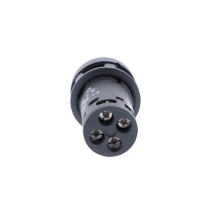 Picture of Monolithic illuminated push button, Harmony XB7, plastic, red, 22mm, integral LED, spring return, 230...240V AC, 1NO