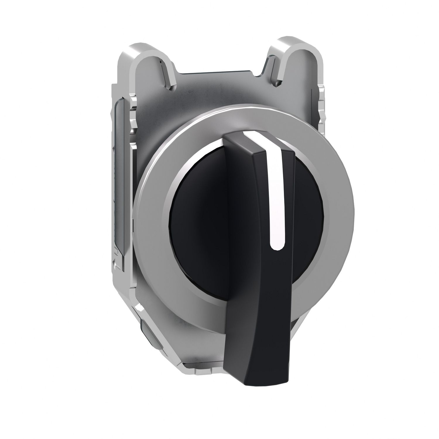 Picture of Head for selector switch, Harmony XB4, flush mounted black long handle 3 position stay put