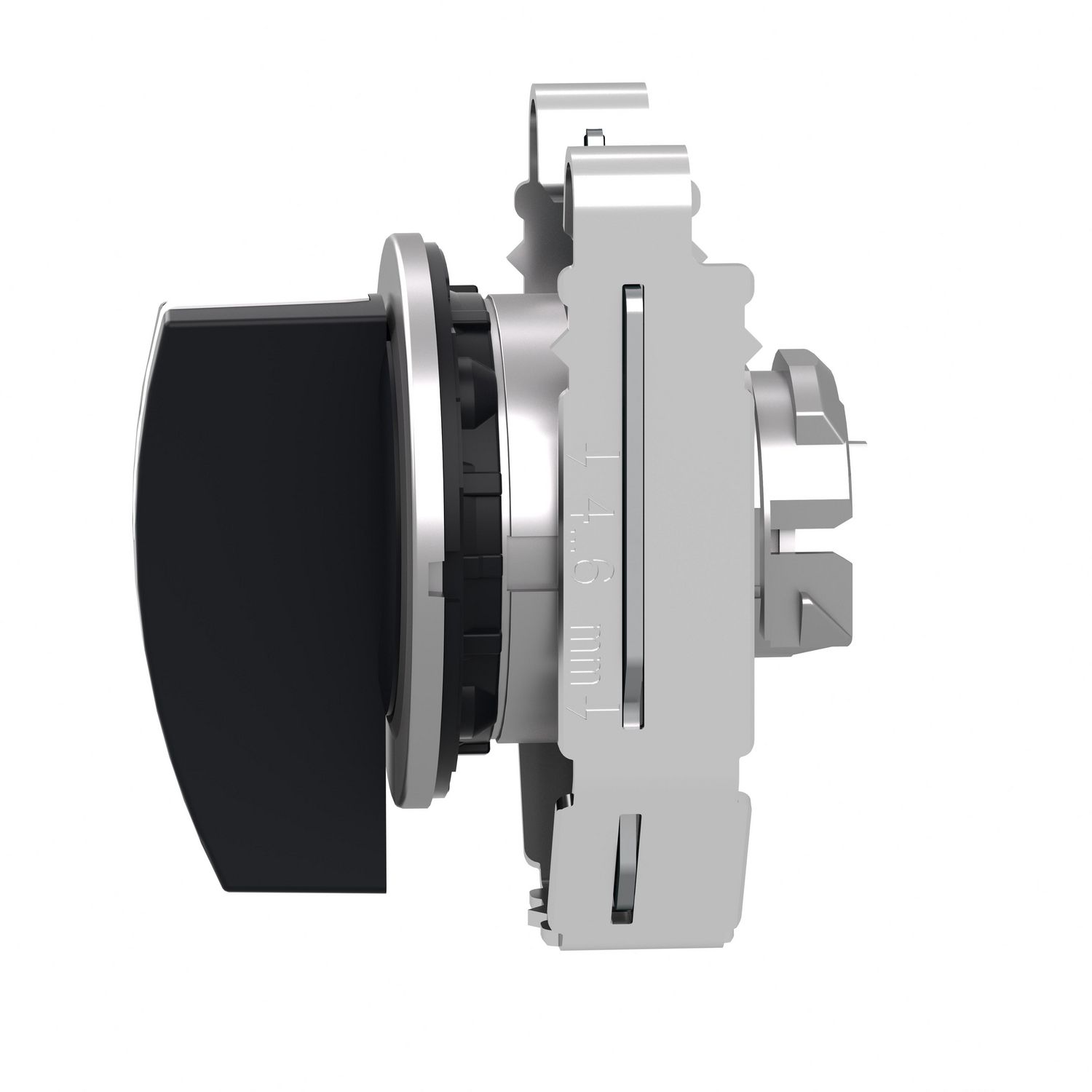 Picture of Head for selector switch, Harmony XB4, flush mounted black long handle 3 position stay put
