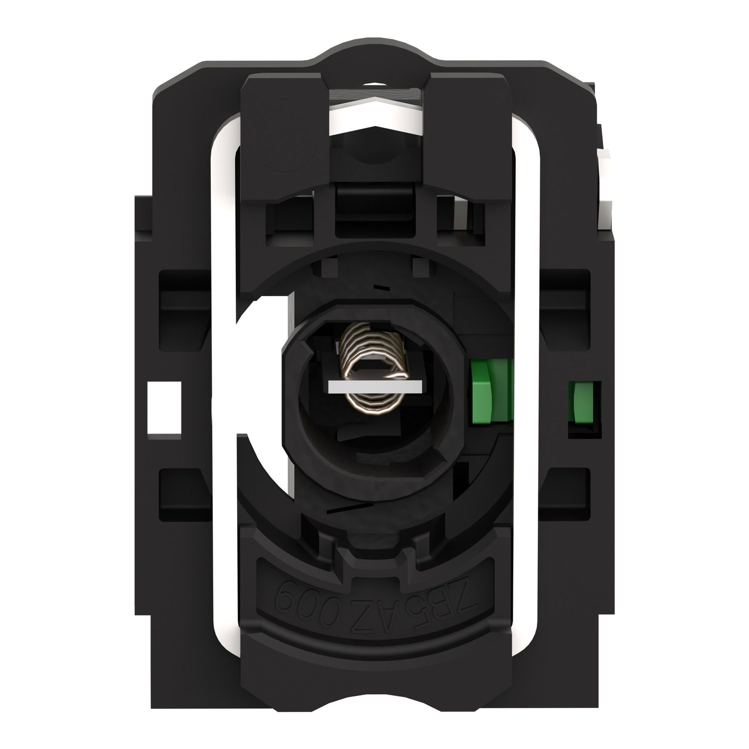 Picture of Light block with body fixing collar, Harmony XB5, plastic, blue, for BA9s bulb, lt 250V, 1NO