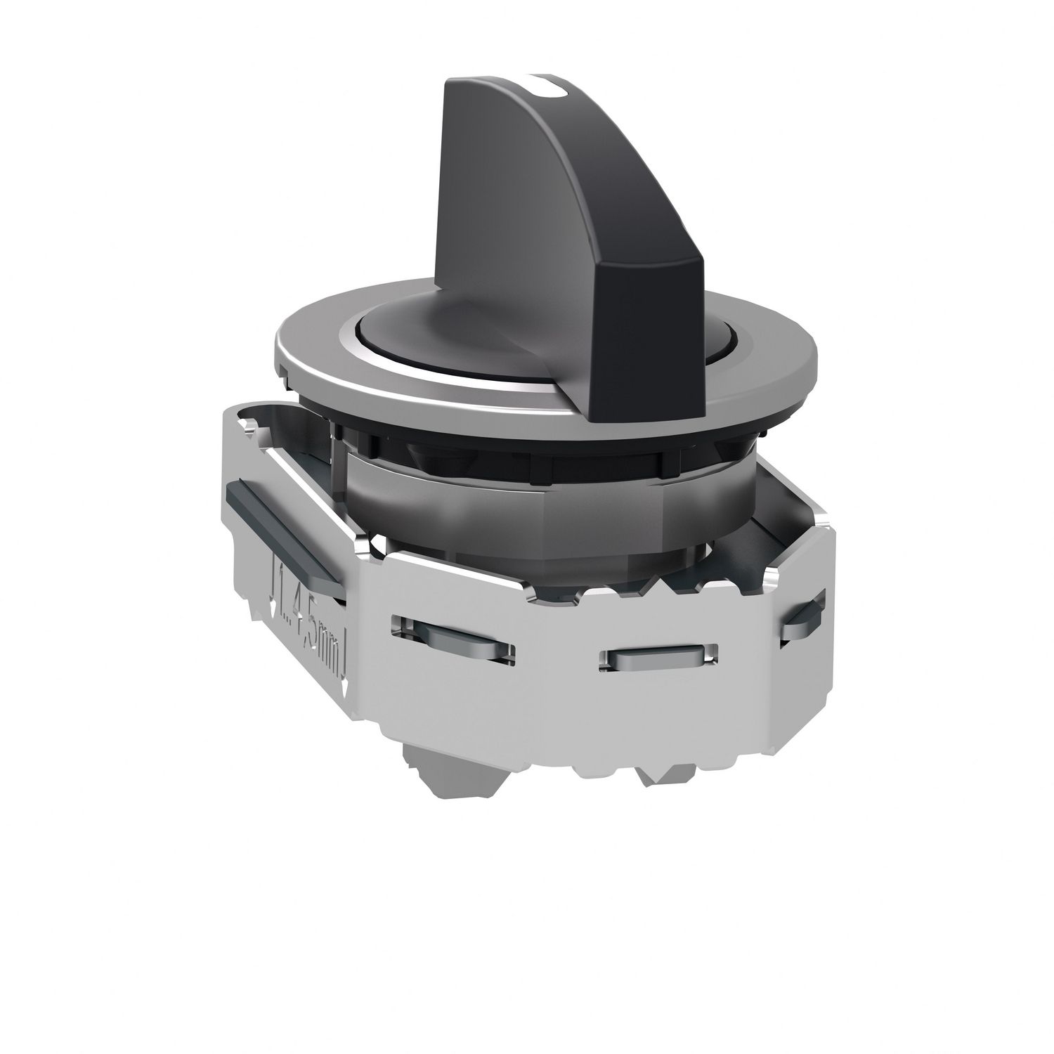 Picture of Head for selector switch, Harmony XB4, flush mounted black sw. long handle 3 position return l to c