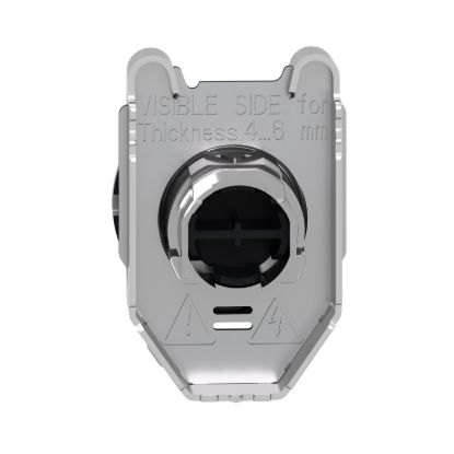 Picture of Head for non illuminated push button, Harmony XB4, flush mounted red projecting pushbutton push