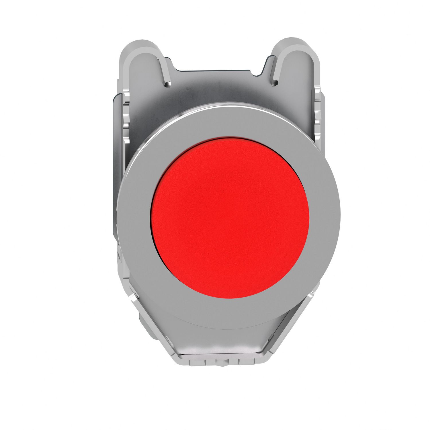 Picture of Head for non illuminated push button, Harmony XB4, flush mounted red projecting pushbutton push