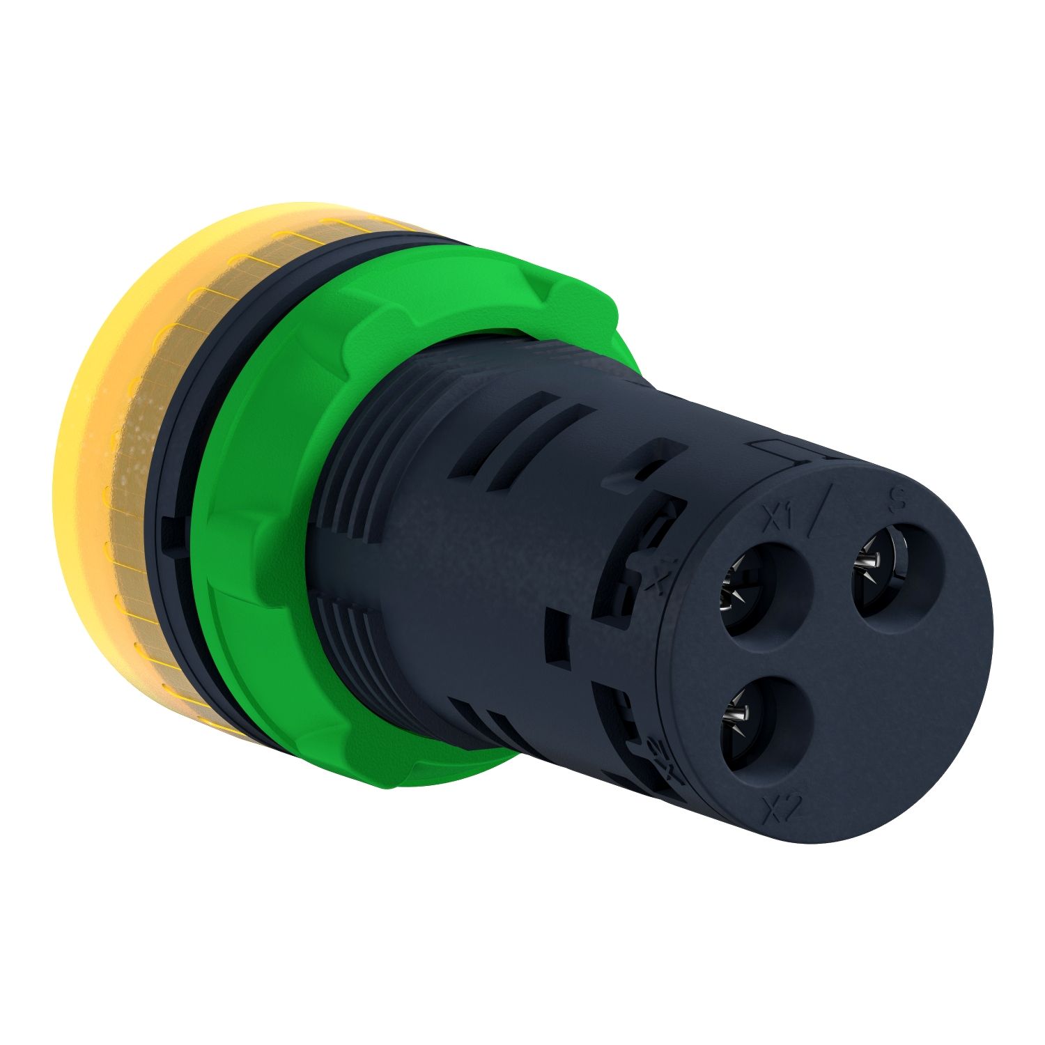 Picture of Annunciator, Harmony XB5, Illuminated buzzer, plastic, yellow, 22mm, continuous or intermittent tone, 24V AC DC