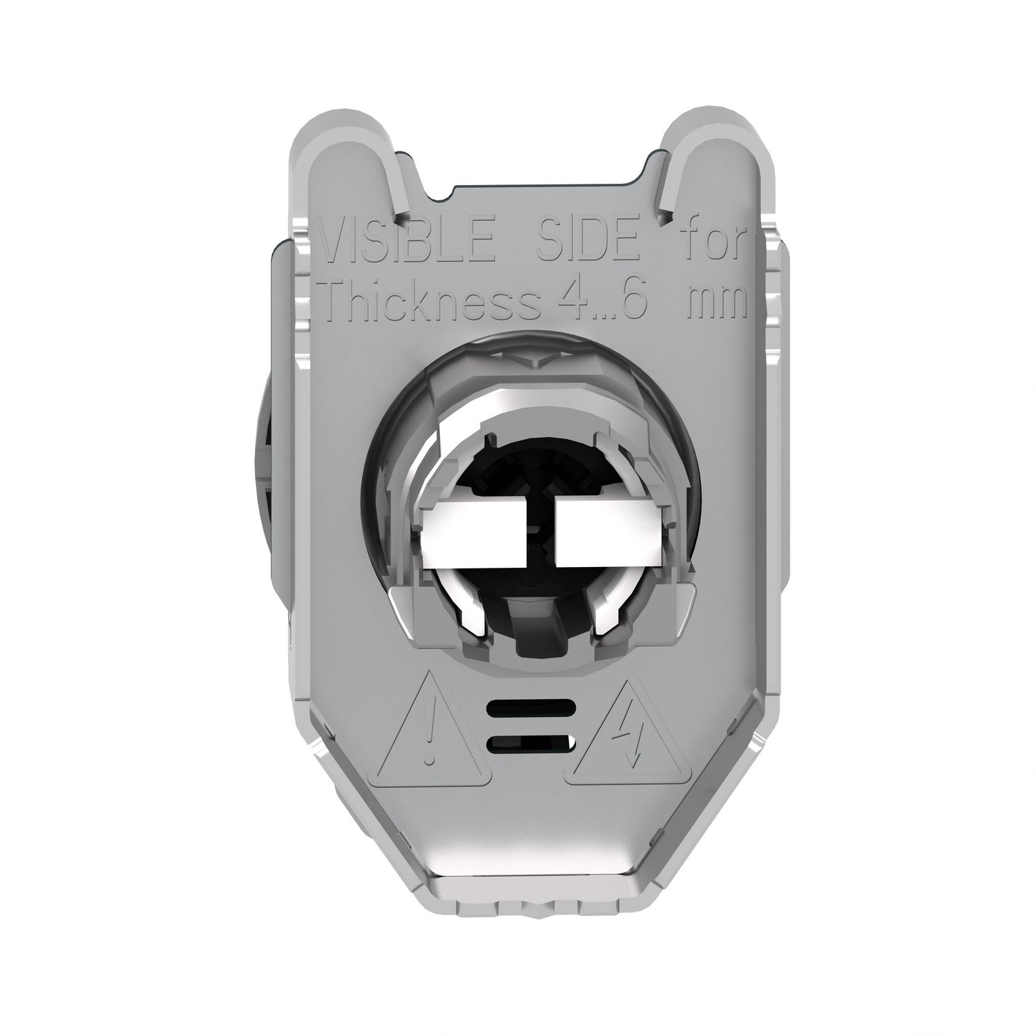 Picture of Head for selector switch, Harmony XB4, black long handle, flush, 30mm, 3 positions, spring return