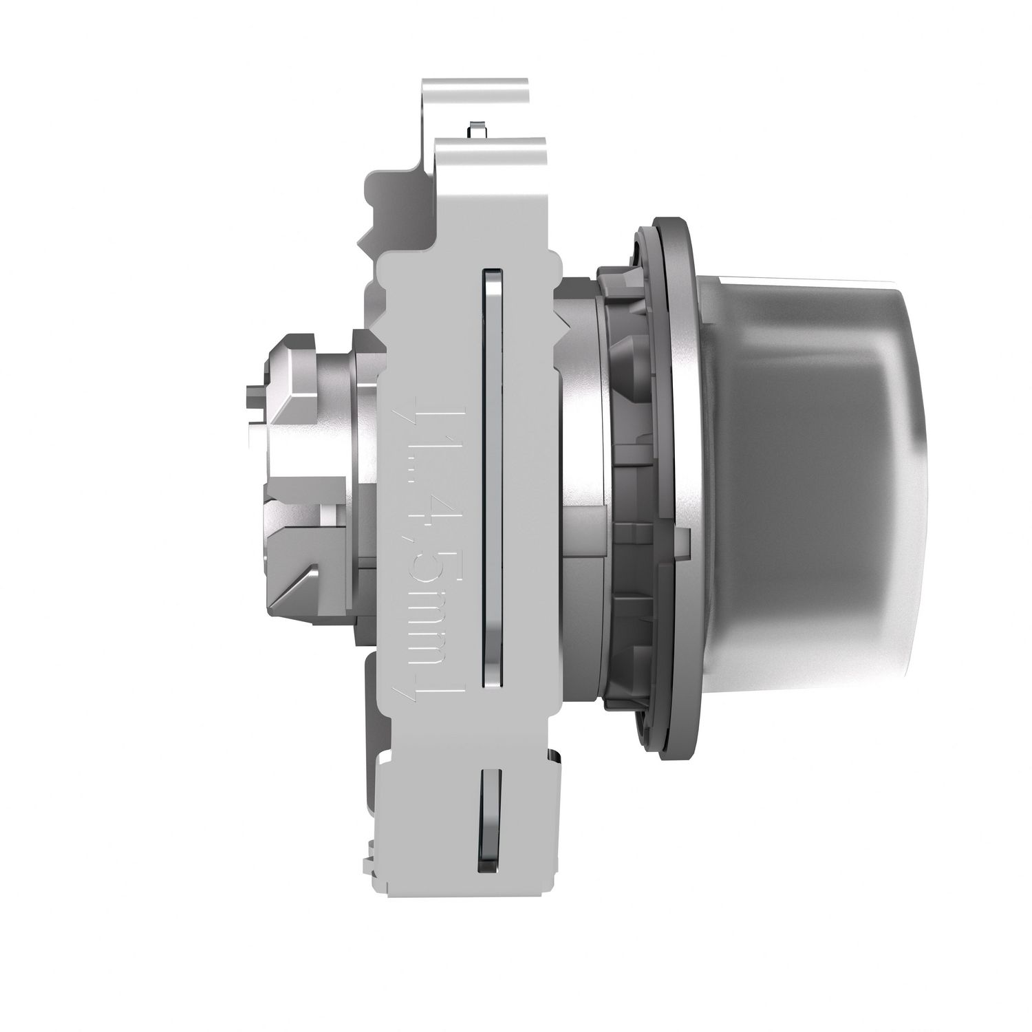 Picture of Head for illuminated selector switch, Harmony XB4, metal, white handle, 30mm, universal LED, 3 positions, right to center