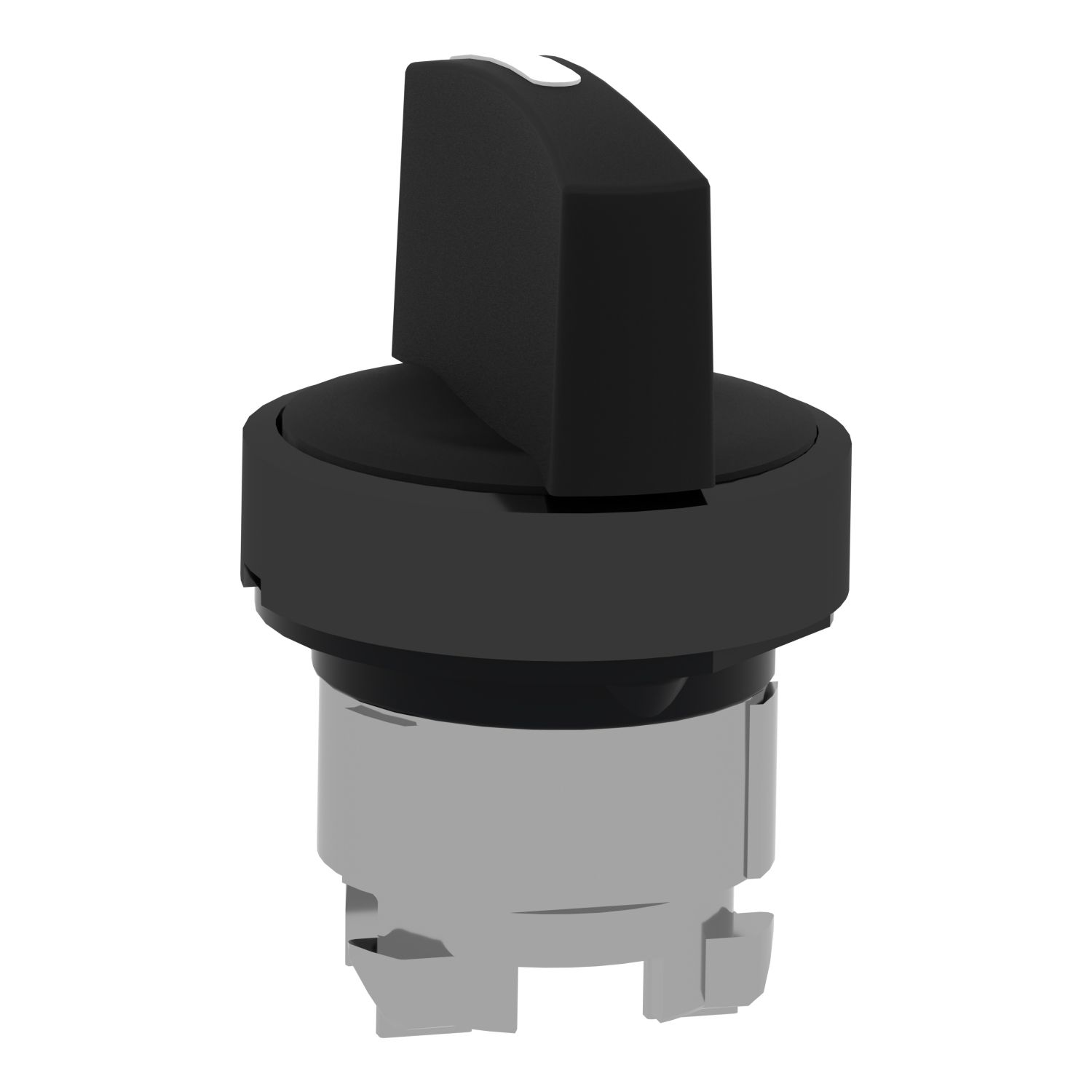 Picture of Head for selector switch, Harmony XB4, black metal, black, 22mm, 3 positions, stay put