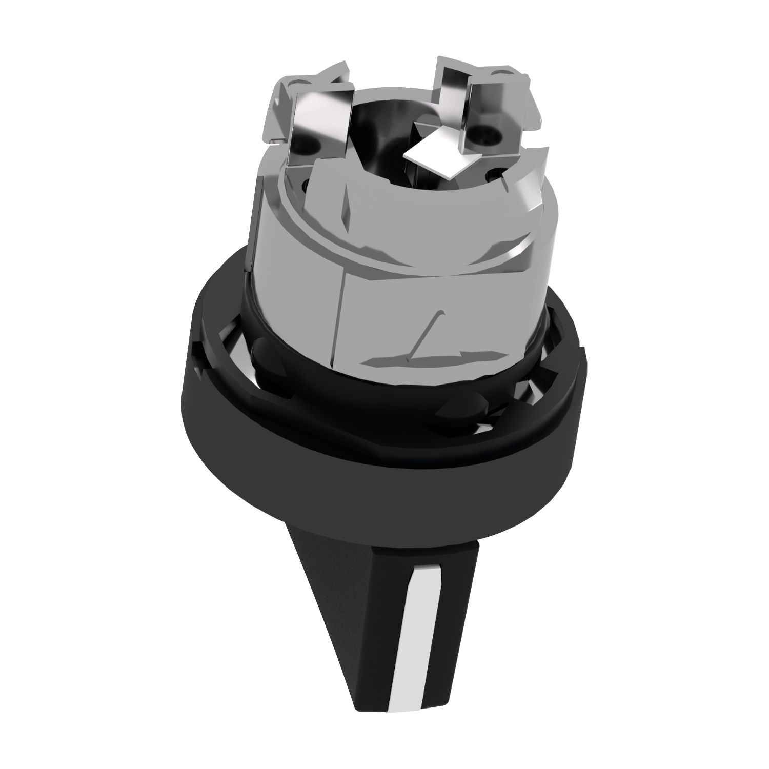 Picture of Head for selector switch, Harmony XB4, black metal, black, 22mm, 3 positions, stay put