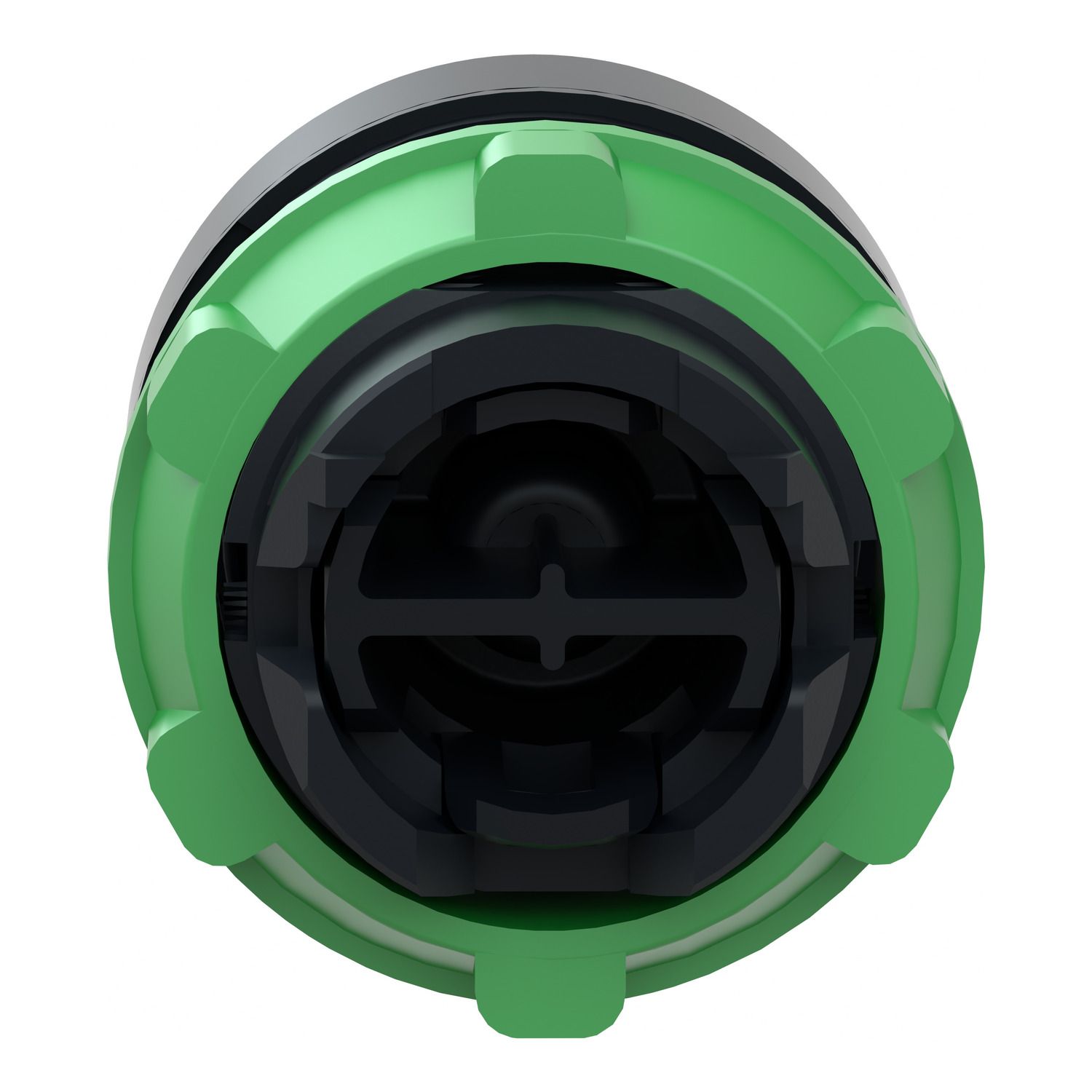 Picture of Projecting push button head 40mm, Harmony XB5, plastic, red, 22mm, spring return, marked STOP