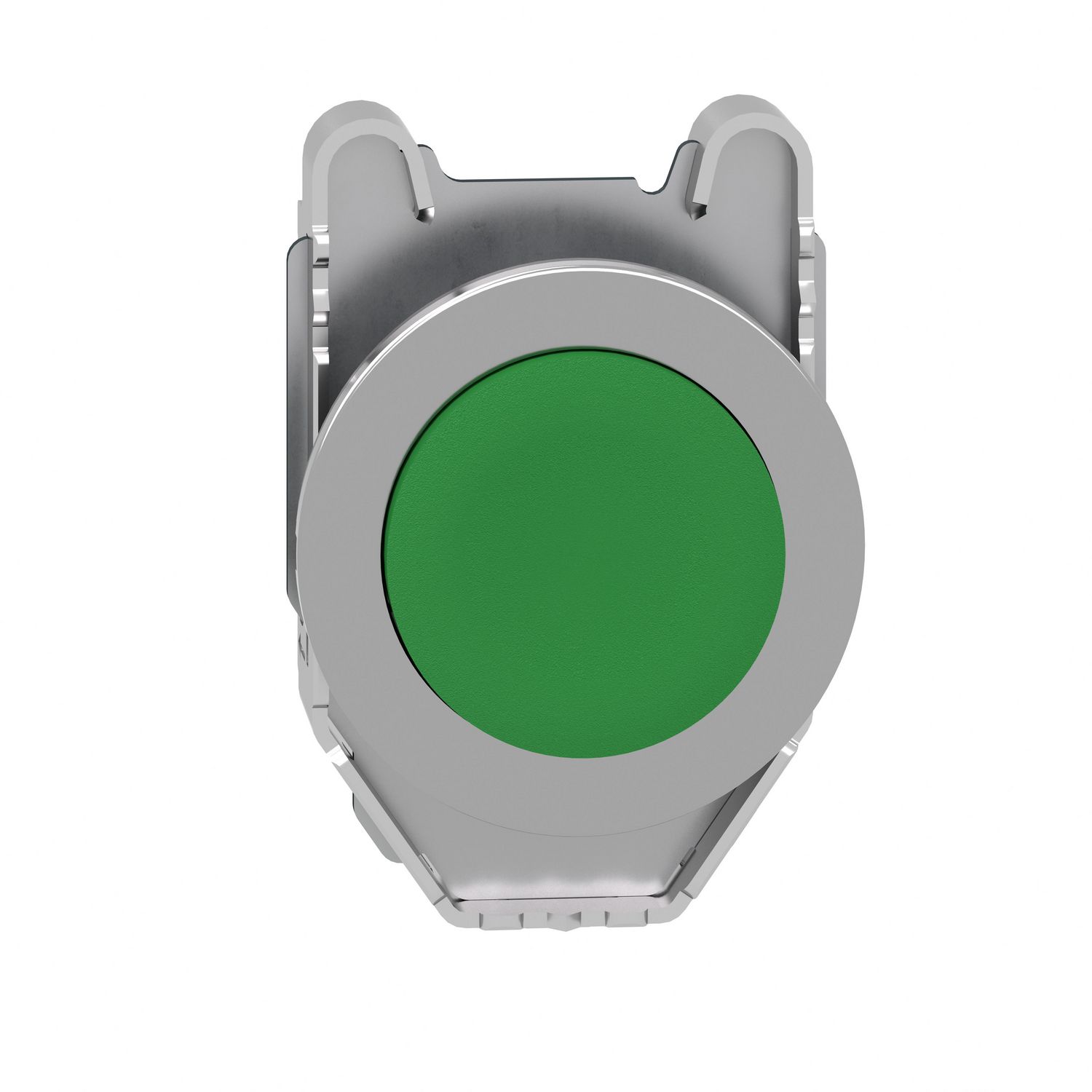 Picture of Head for non illuminated push button, Harmony XB4, flush mounted green projecting pushbutton push