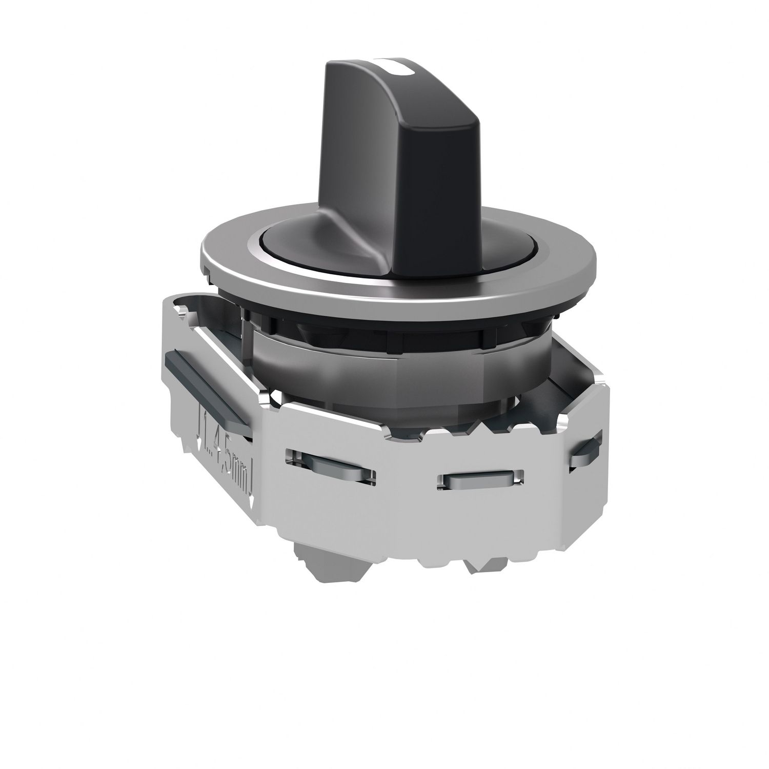 Picture of Head for selector switch, Harmony XB4, flush mounted black 3 position return left to center