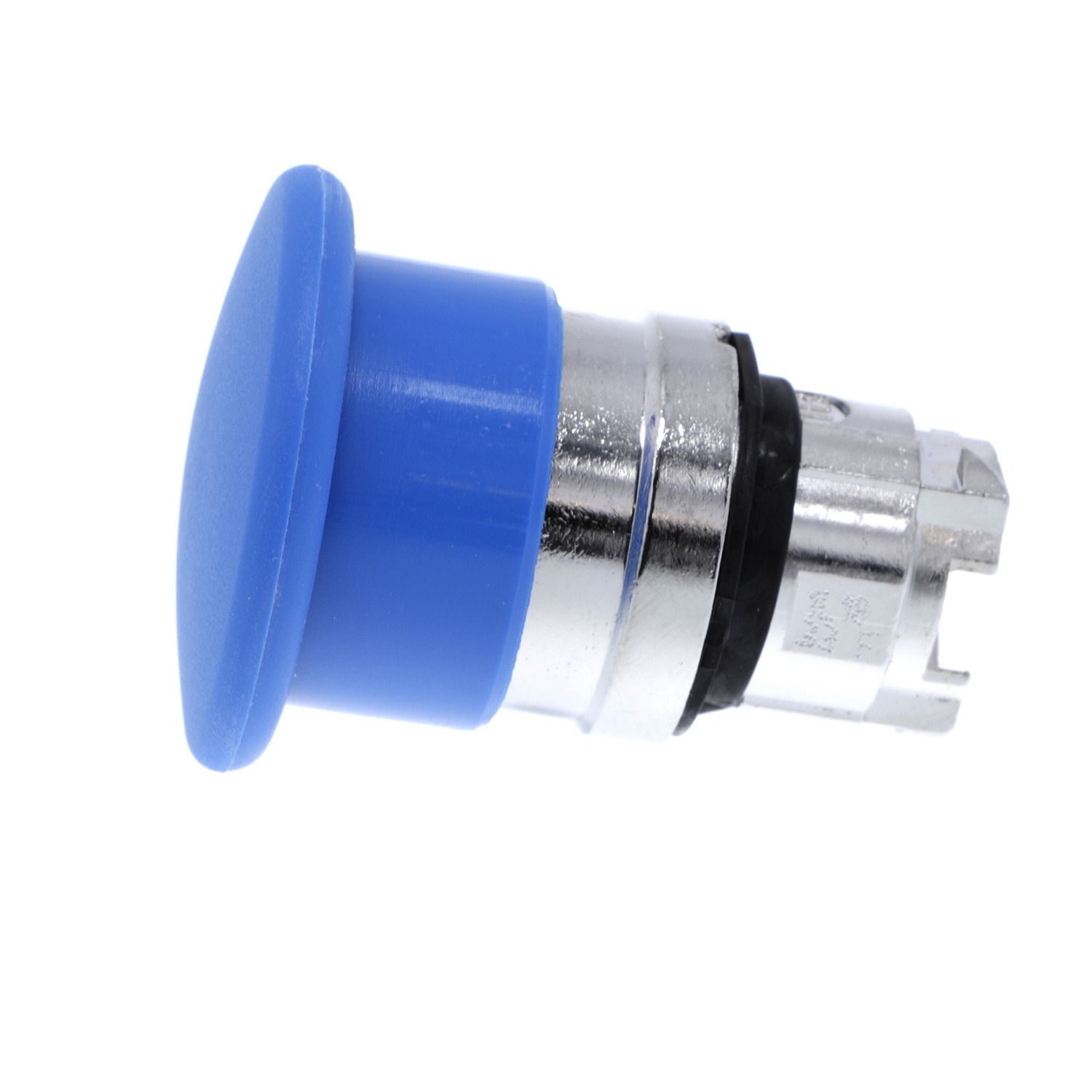Picture of Head for non illuminated pushbutton, Harmony XB4, mushroom 40mm, metal, blue, 22mm, spring return