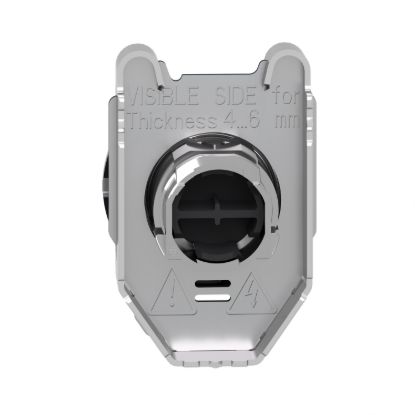 Picture of Head for non illuminated push button, Harmony XB4, flush mounted red pushbutton recessed