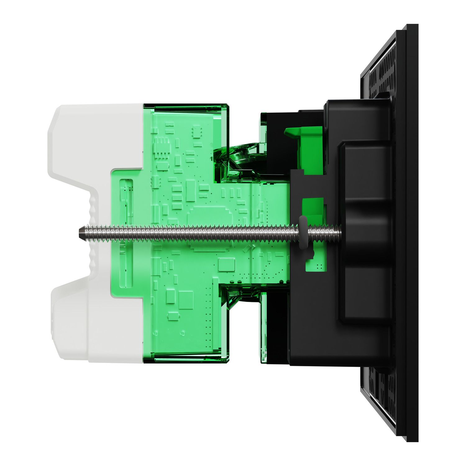 Picture of Single Switch Power Point, Clipsal Solis T Series, Smart Switch, Horizontal Mount, 230V-240V, 10A