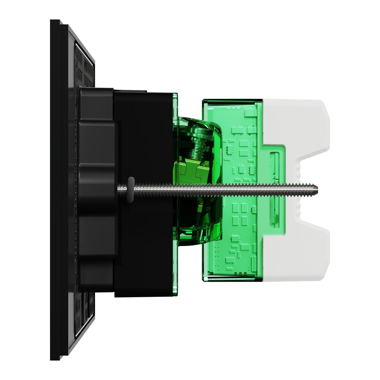 Picture of Single Switch Power Point, Clipsal Solis T Series, Smart Switch, Horizontal Mount, 230V-240V, 10A