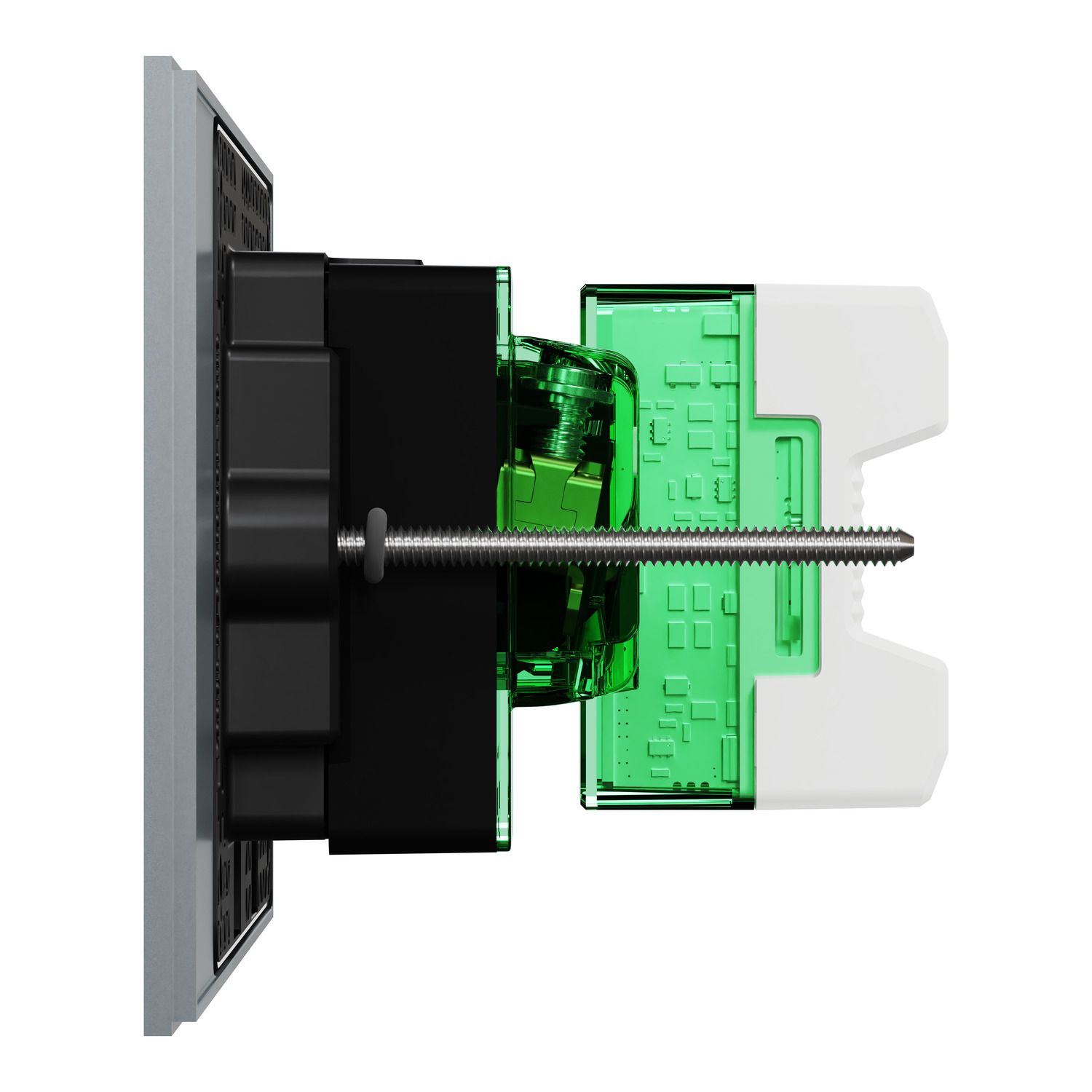 Picture of Single Switch Power Point, Clipsal Solis T Series, Smart Switch, Horizontal Mount, 230V-240V, 10A