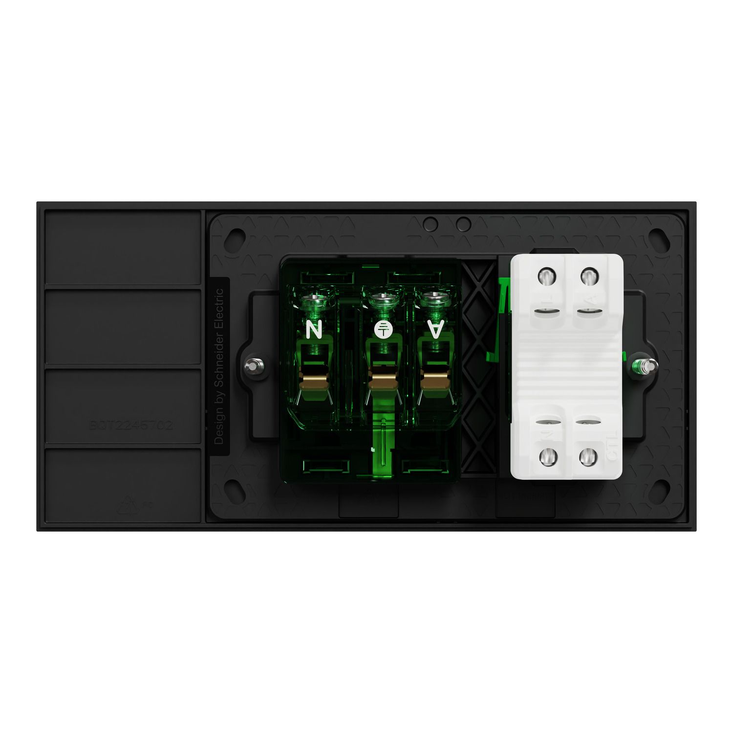 Picture of Single Switch Power Point, Clipsal Solis, Smart Switch, Horizontal Mount, 230V-240V, 10A