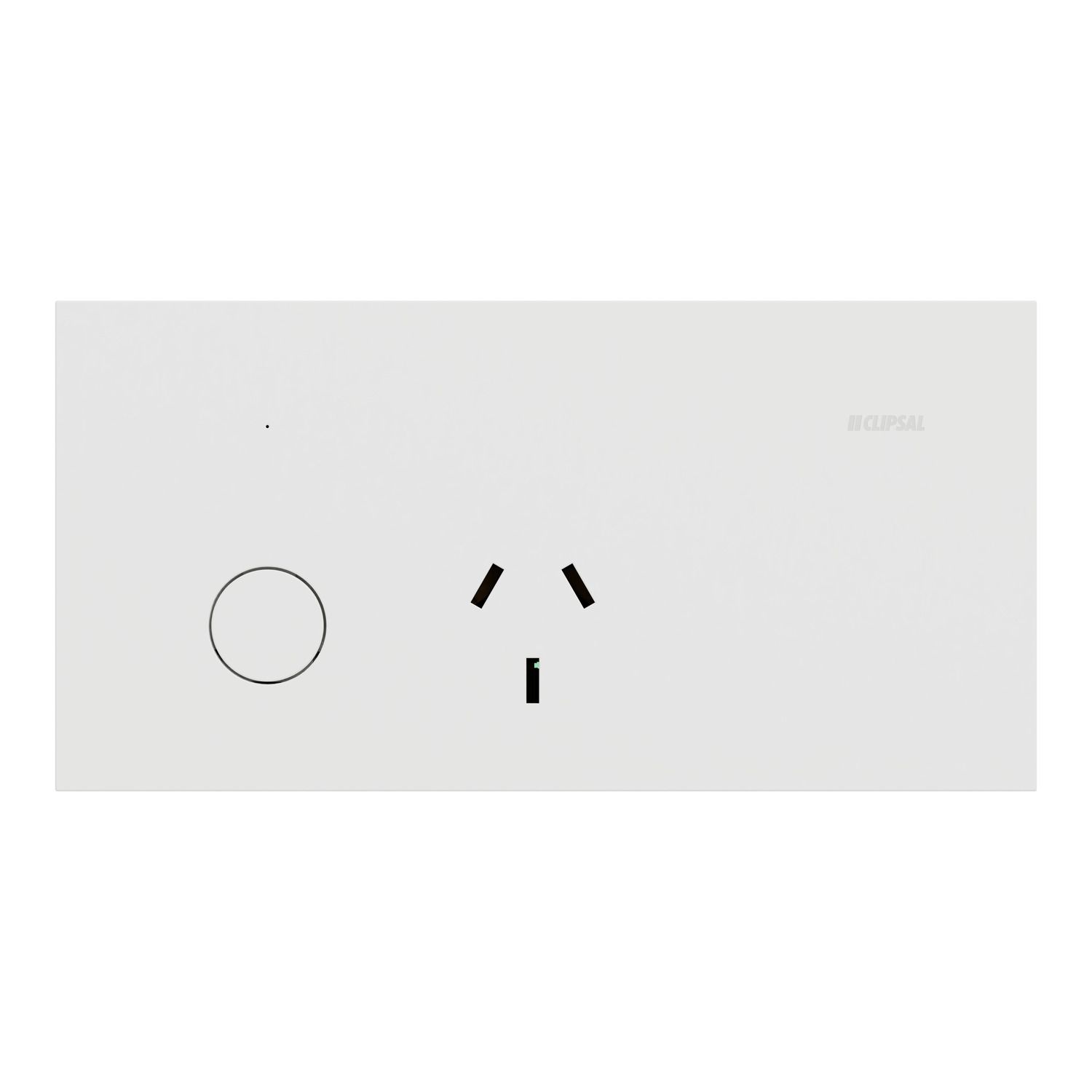 Picture of Single Switch Power Point, Clipsal Solis, Smart Switch, Horizontal Mount, 230V-240V, 10A