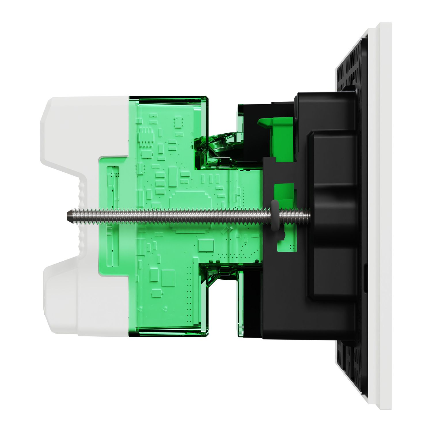 Picture of Single Switch Power Point, Clipsal Solis, Smart Switch, Horizontal Mount, 230V-240V, 10A