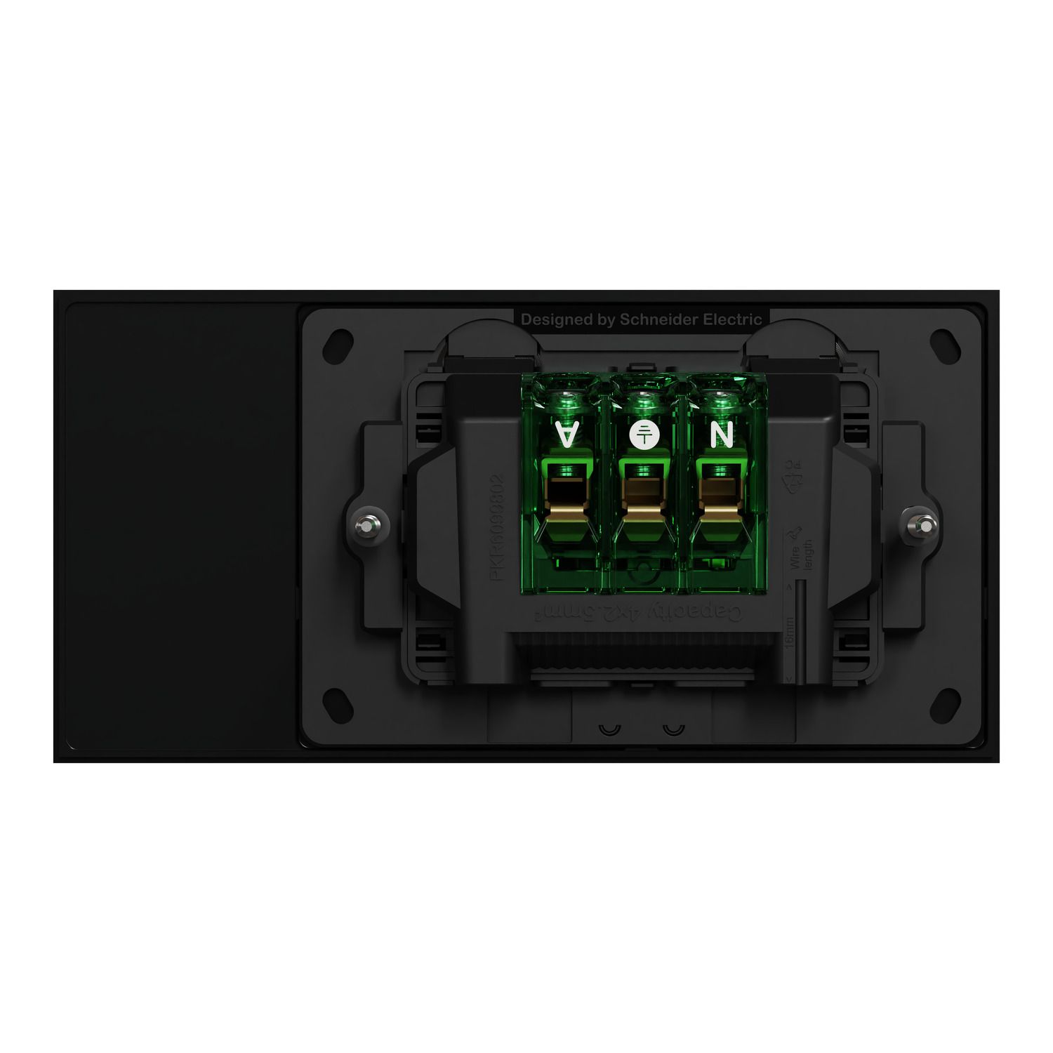 Picture of Double Switch Power Point, Clipsal Solis T Series, Horizontal Mount, 230V-240V, 10A