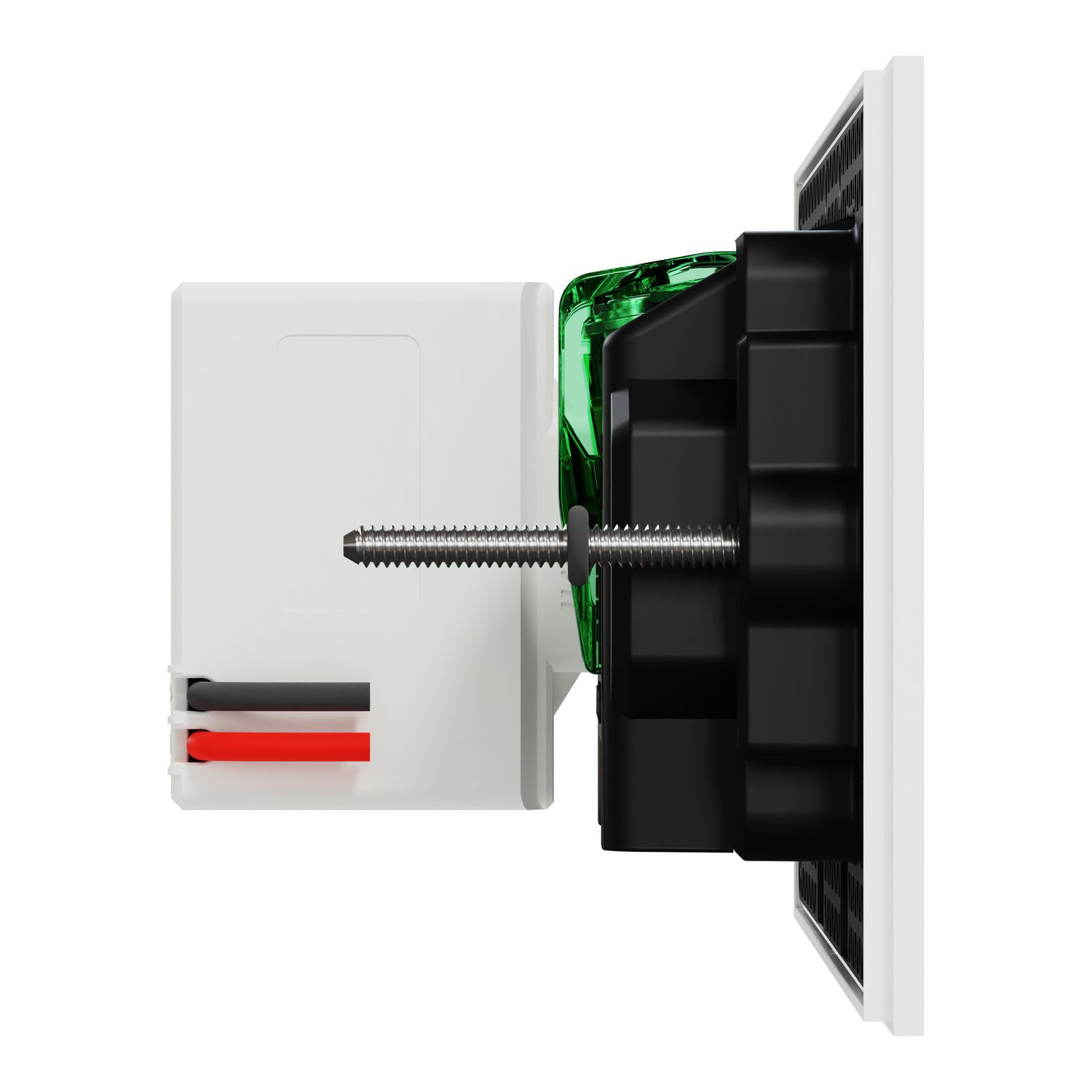 Picture of Double Switch Power Point, Clipsal Solis, Double Switch Power Point with USB C Charger, Horizontal Mount, 230V-240V, 10A