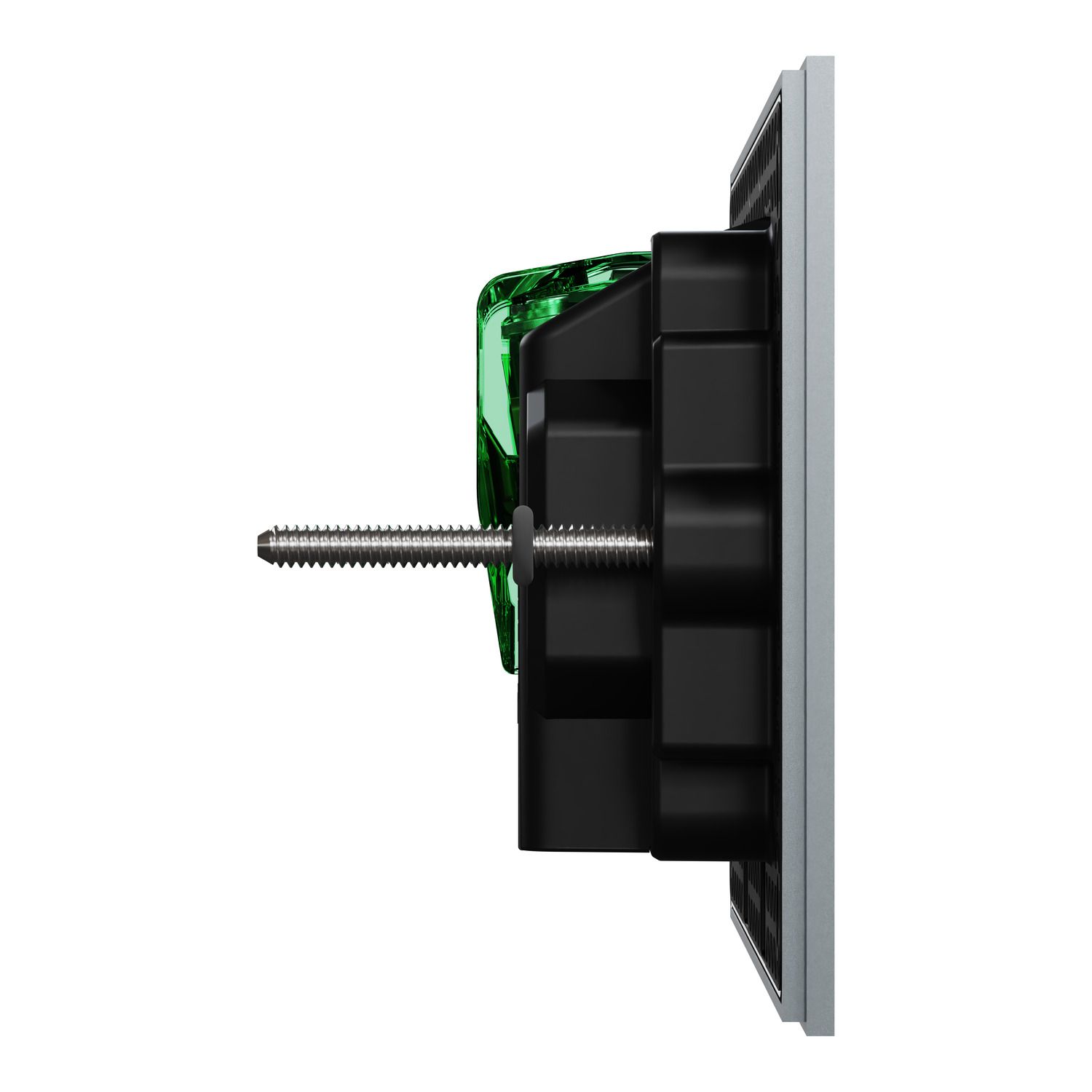 Picture of Double Switch Power Point, Clipsal Solis T Series, Horizontal Mount, 230V-240V, 10A, Removable Extra Switch
