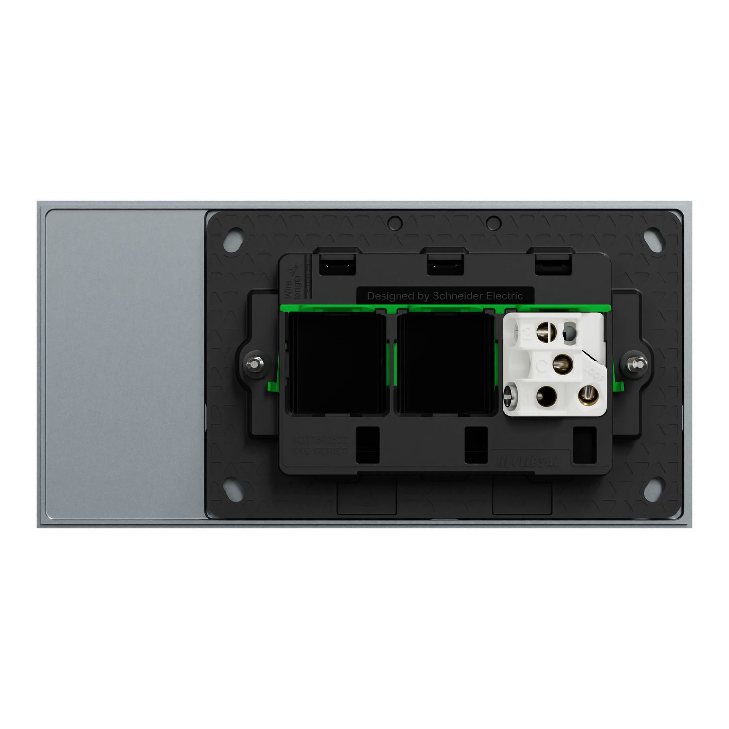 Picture of Flush Switch, Clipsal Solis T Series, Horizontal Mount, 1 Gang, 230V-240V, 10AX 1-Way/2-Way