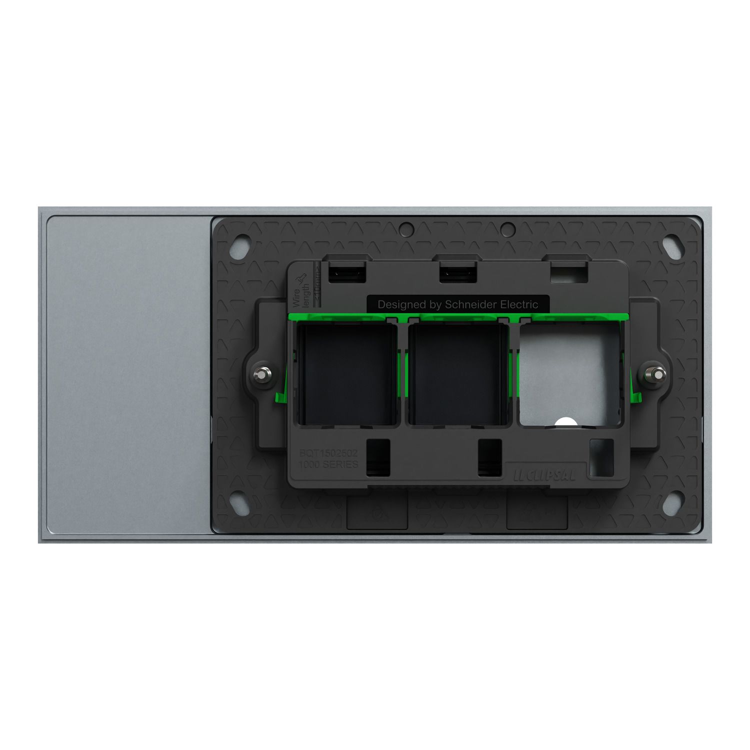 Picture of Grid Plate and Cover, Clipsal Solis T Series, 1 Gang, Horizontal