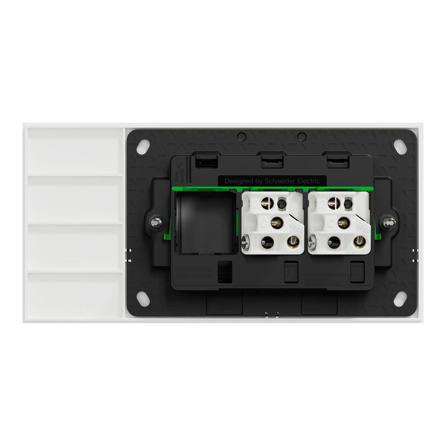 Picture of Flush Switch, Clipsal Solis, Horizontal Mount, 2 Gang, 230V-240V, 10AX 1-Way/2-Way