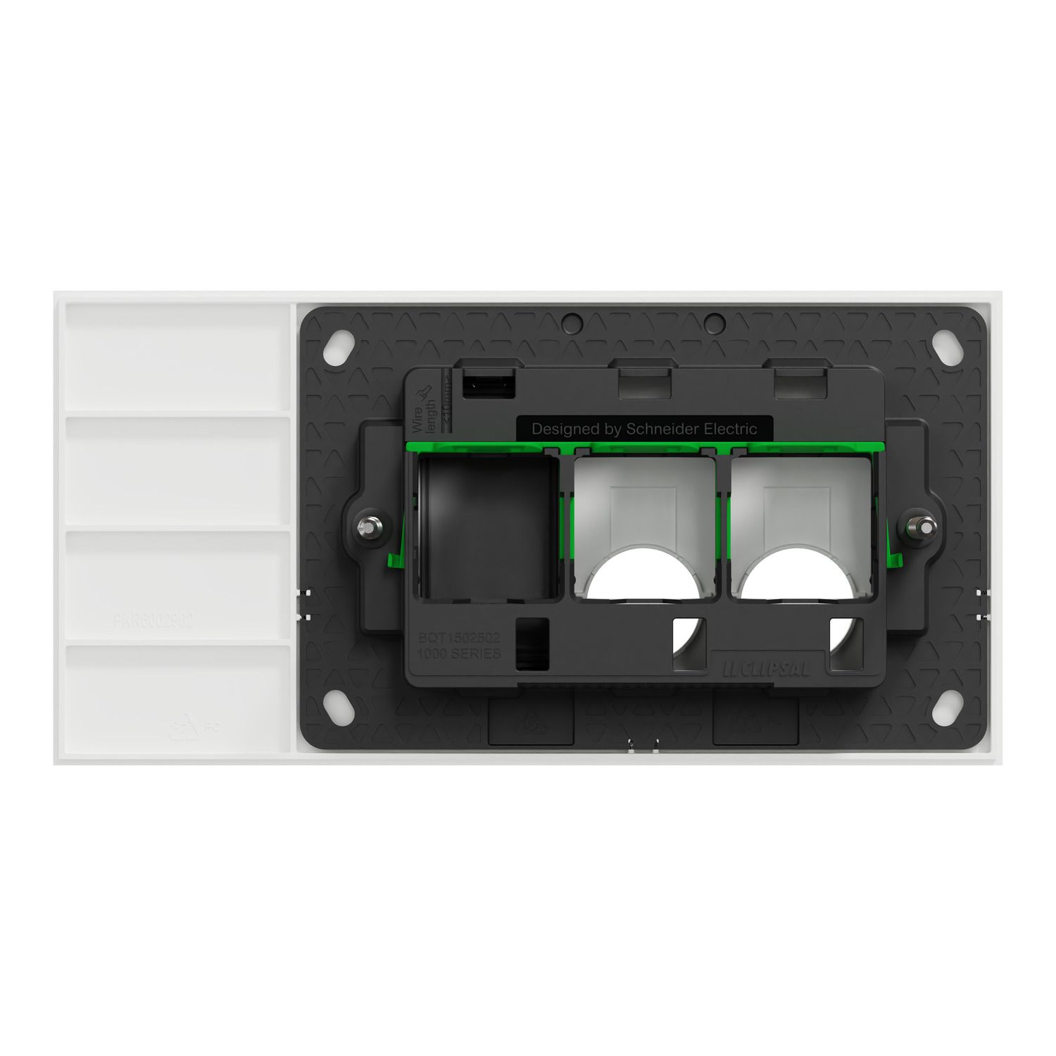 Picture of Grid Plate and Cover, Clipsal Solis, 2 Gang, Horizontal