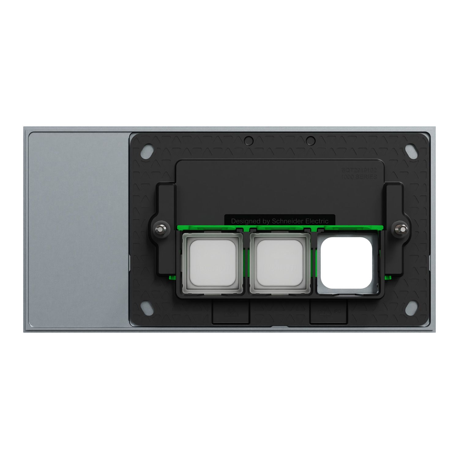 Picture of Grid Plate and Cover, Clipsal Solis T Series, 3 Gang, Communication plate less mechs
