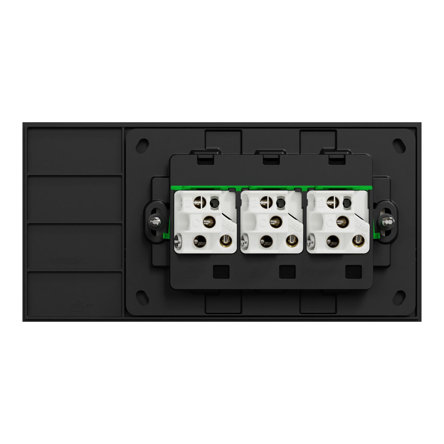 Picture of Flush Switch, Clipsal Solis, Horizontal Mount, 3 Gang, 230V-240V, 10AX 1-Way/2-Way