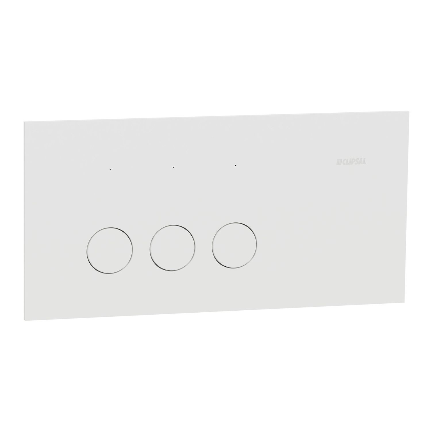 Picture of Flush Switch, Clipsal Solis, Horizontal Mount, 3 Gang, 230V-240V, 10AX 1-Way/2-Way