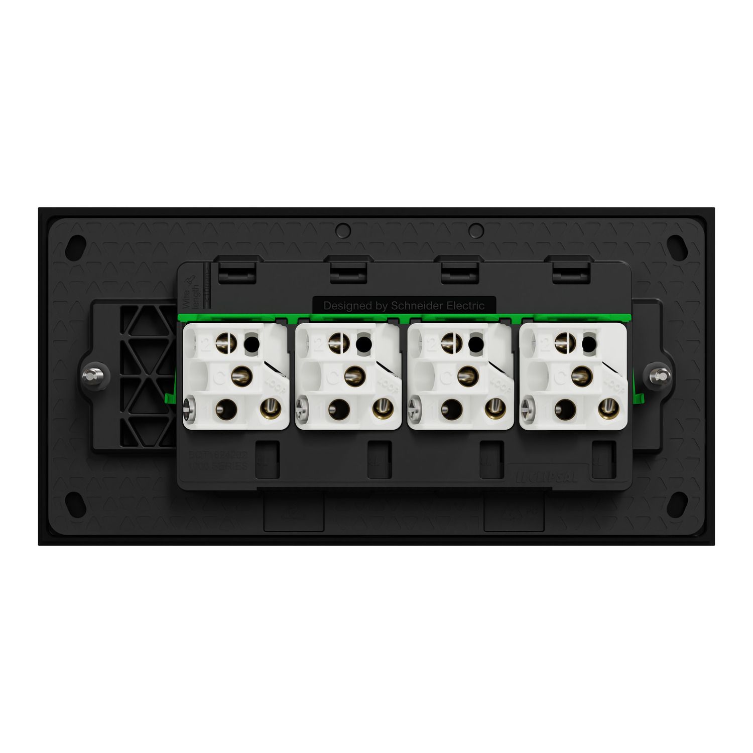 Picture of Flush Switch, Clipsal Solis T Series, Horizontal Mount, 4 Gang, 230V-240V, 10AX 1-Way/2-Way