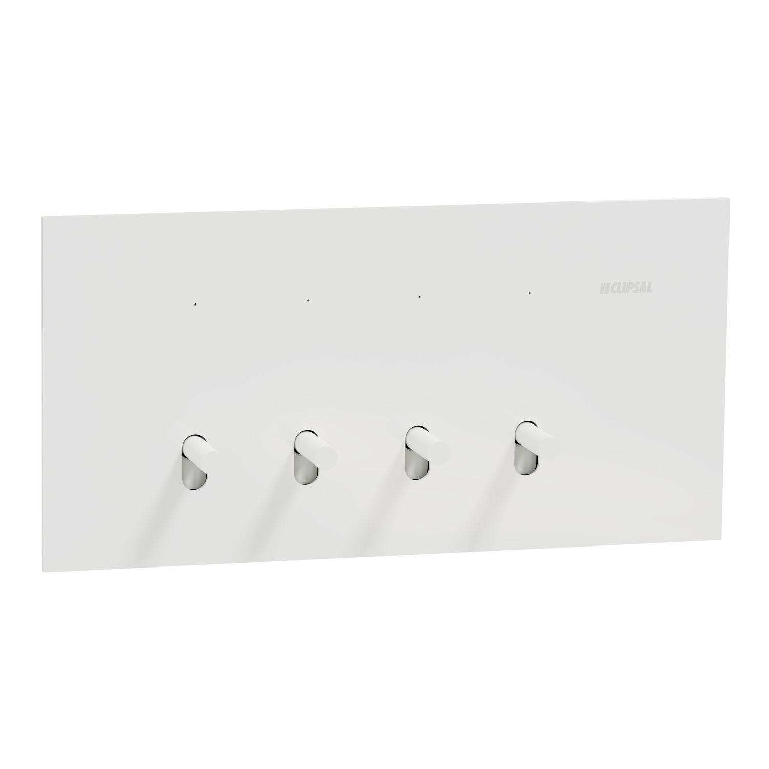 Picture of Flush Switch, Clipsal Solis T Series, Horizontal Mount, 4 Gang, 230V-240V, 10AX 1-Way/2-Way
