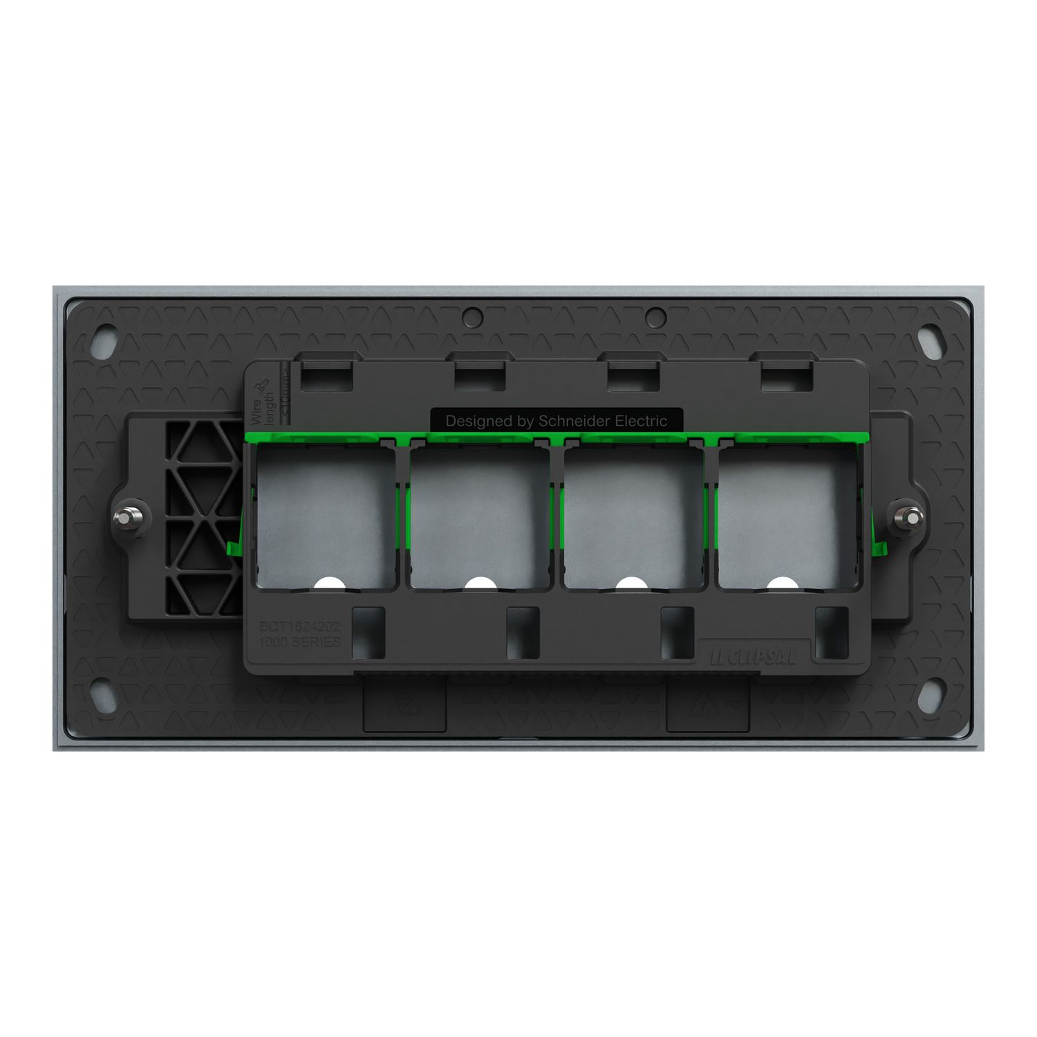 Picture of Grid Plate and Cover, Clipsal Solis T Series, 4 Gang, Horizontal